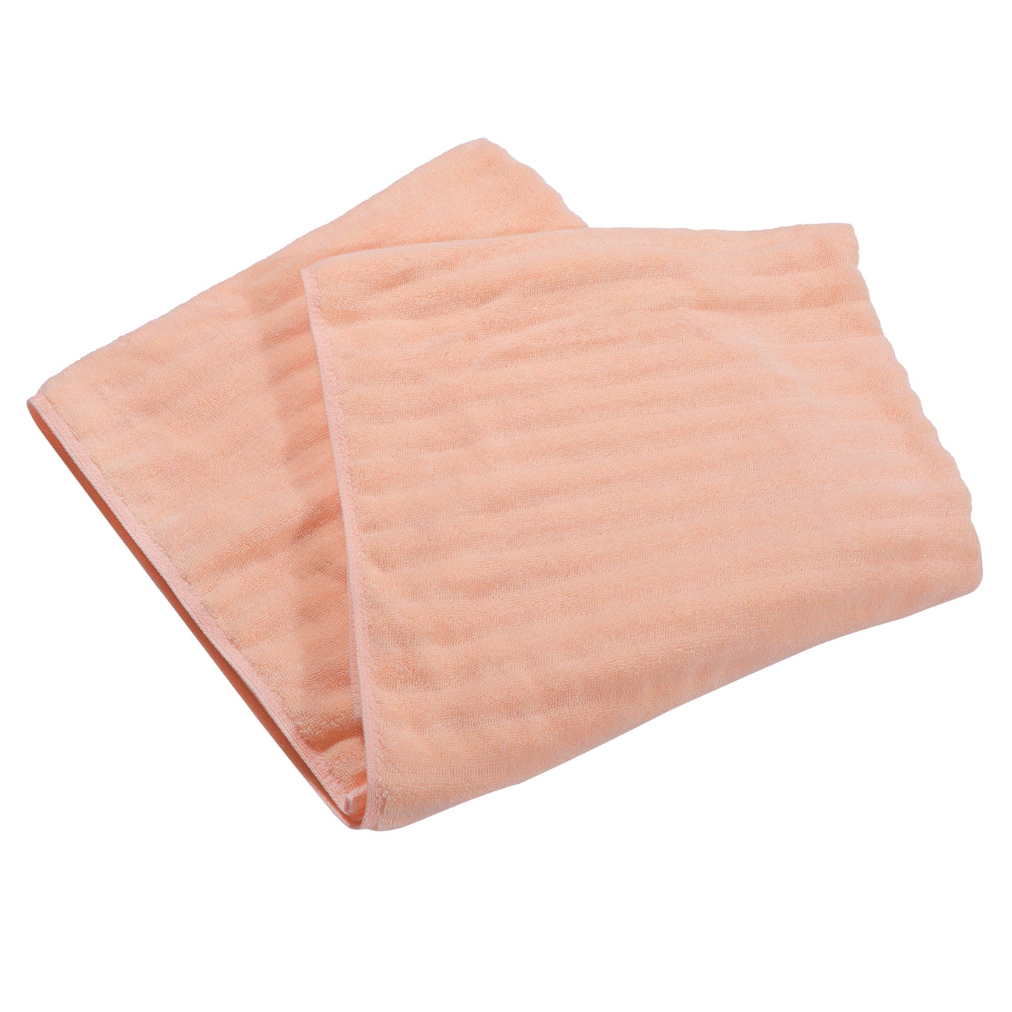 1 Pc Soft Absorbent Cotton Bath Towel, Orange 55.12"x27.17"