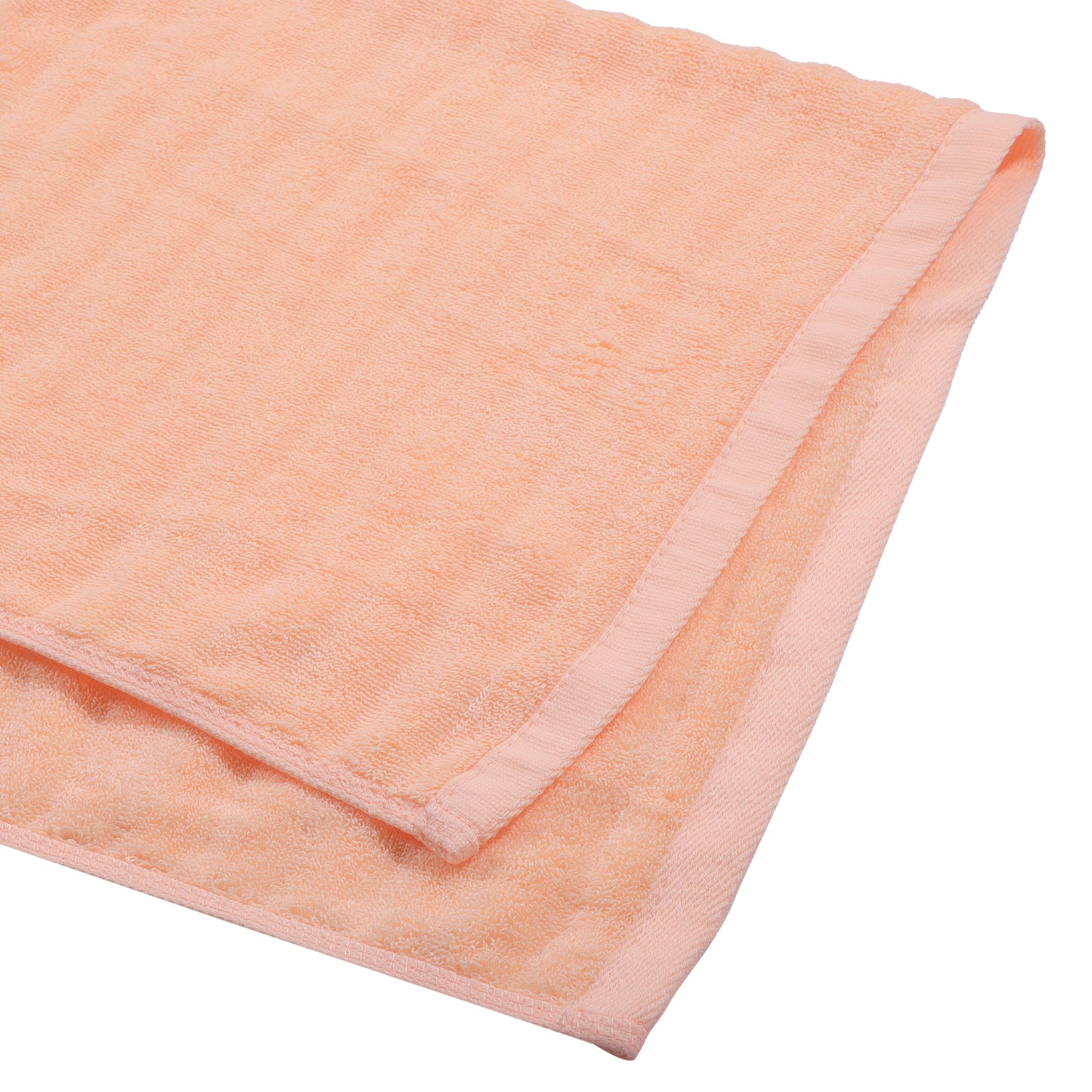 1 Pc Soft Absorbent Cotton Bath Towel, Orange 55.12"x27.17"