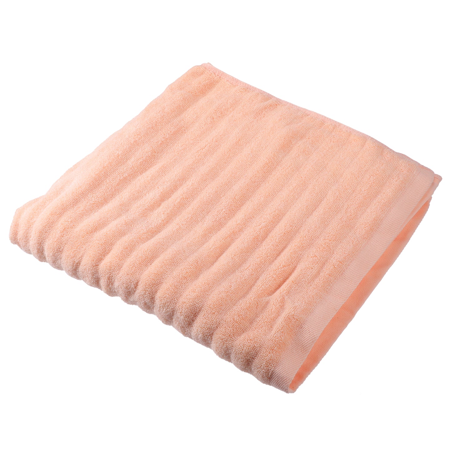 1 Pc Soft Absorbent Cotton Bath Towel, Orange 55.12"x27.17"