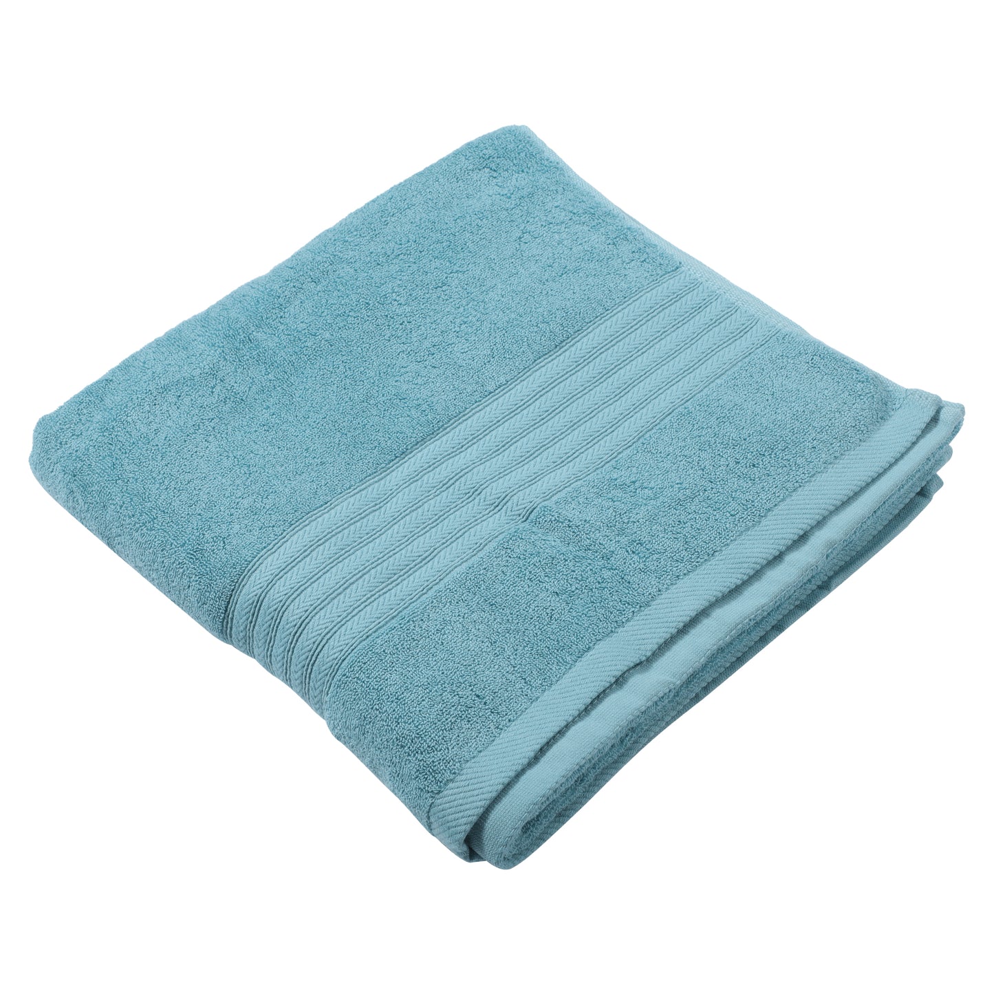 1 Pc Classic Soft Absorbent Cotton Bath Towel, Green 55.12"x27.17"