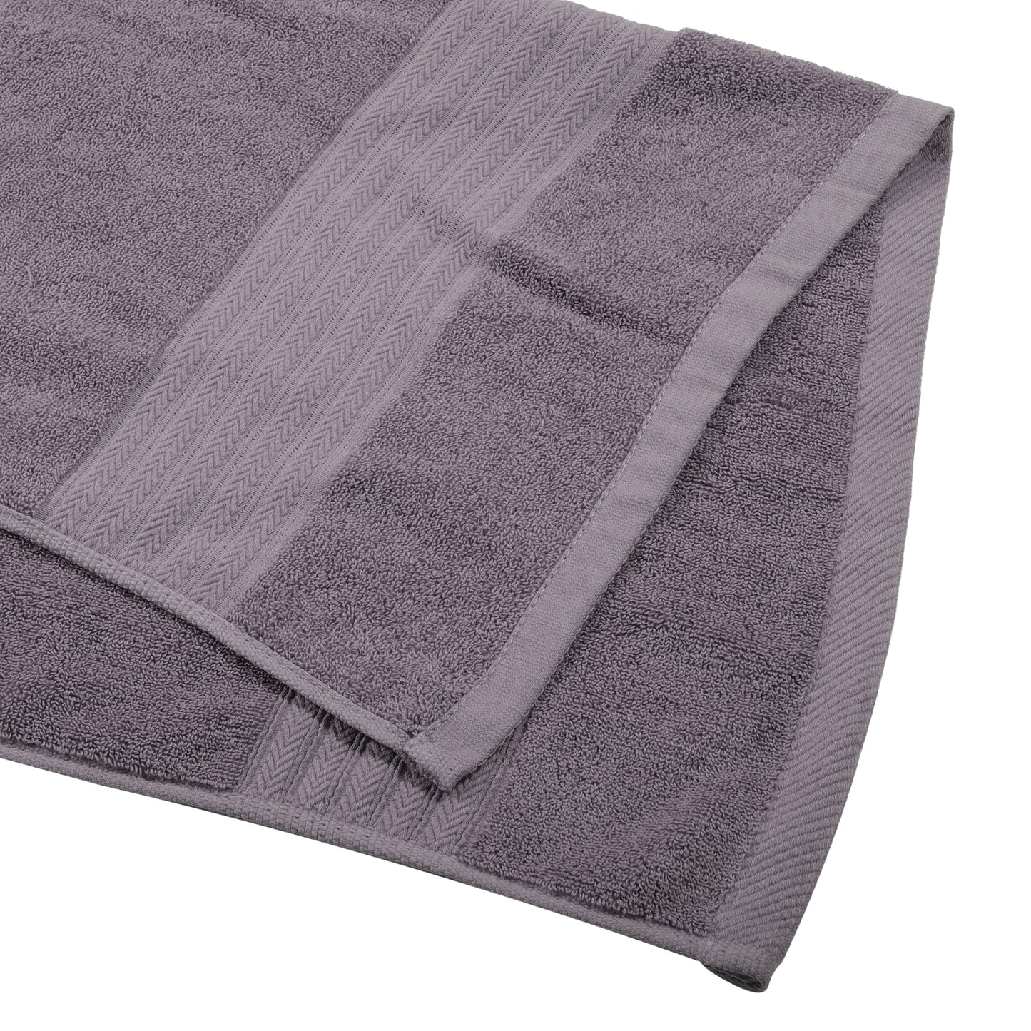 1 Pc Classic Soft Absorbent Cotton Bath Towel, Purple 55.12"x27.17"