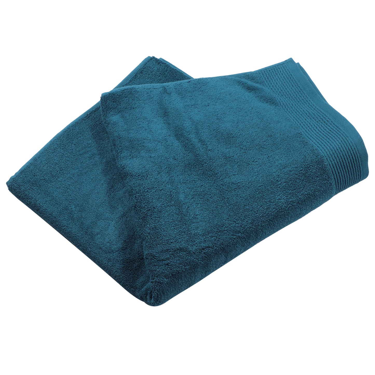 1 Pc Soft Absorbent Cotton Bath Towel Classic Design, Blue 59.06"x28.35"