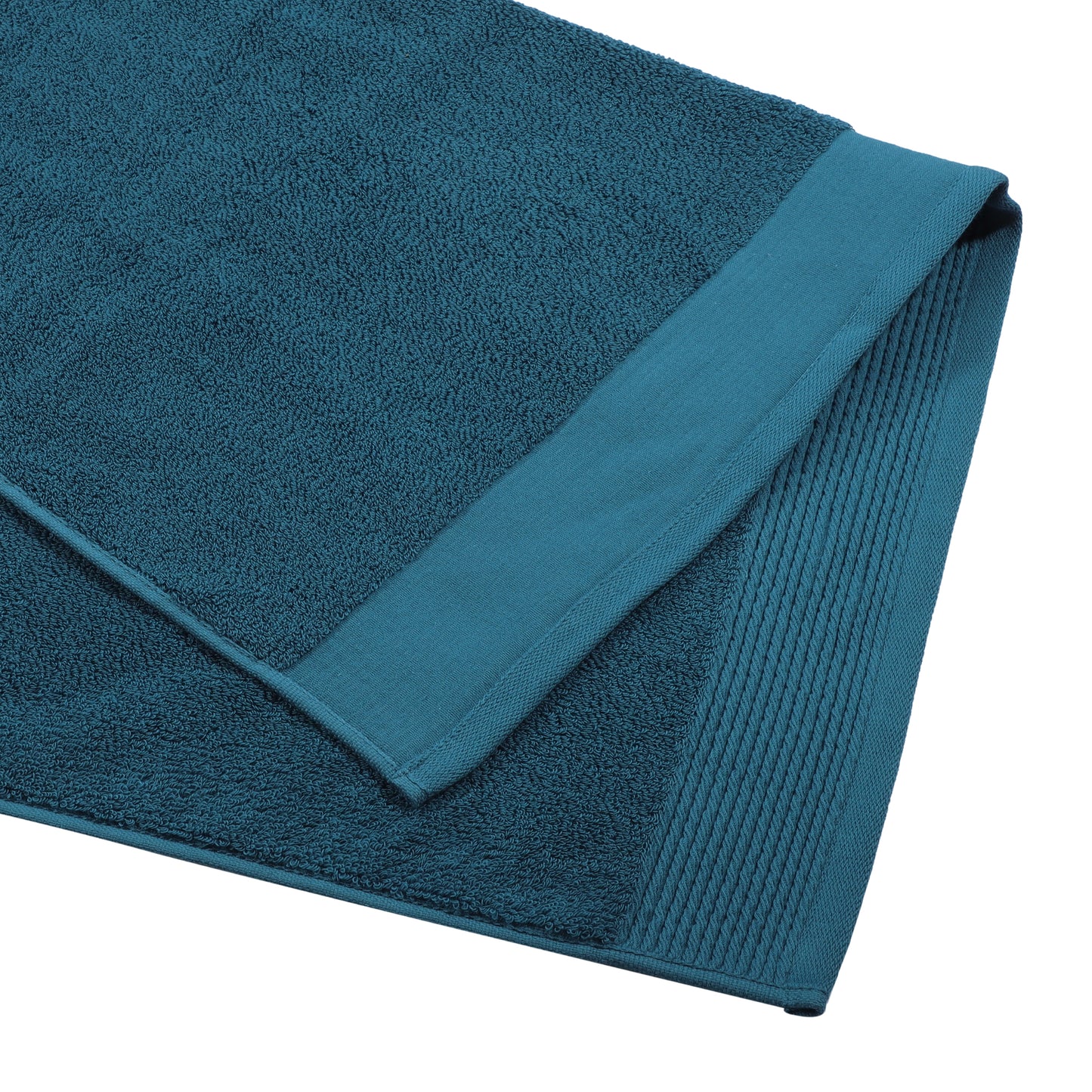 1 Pc Soft Absorbent Cotton Bath Towel Classic Design, Blue 59.06"x28.35"