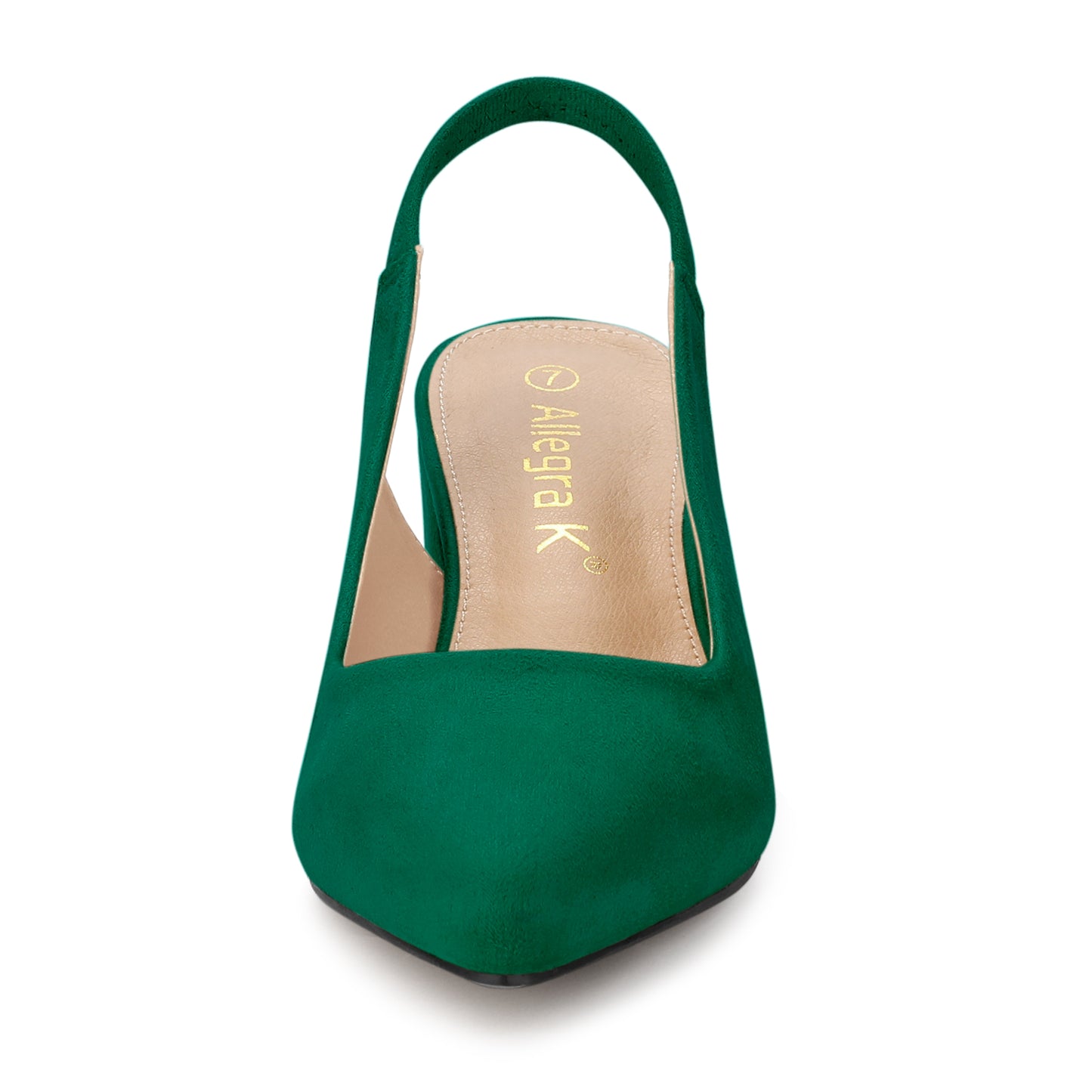 Zapatos de tacón de bloque con punta puntiaguda para mujer