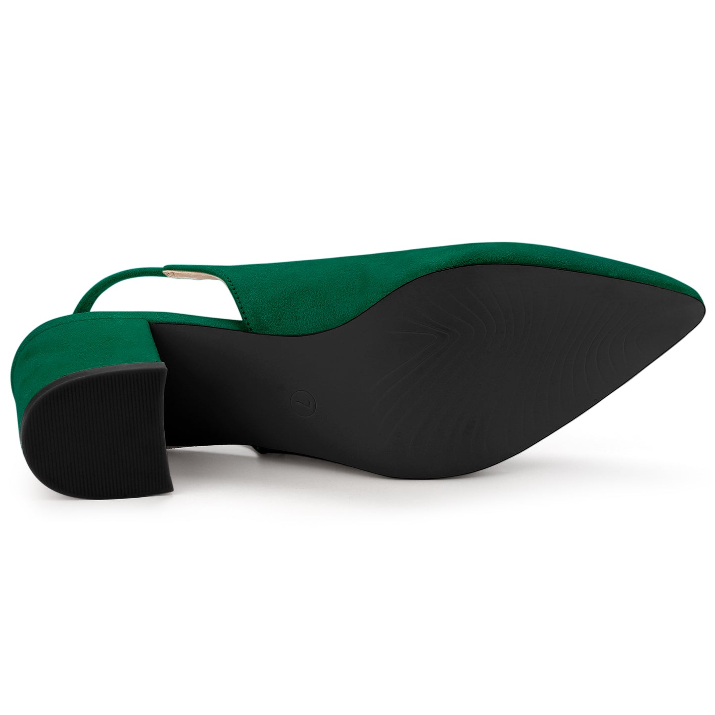 Zapatos de tacón de bloque con punta puntiaguda para mujer