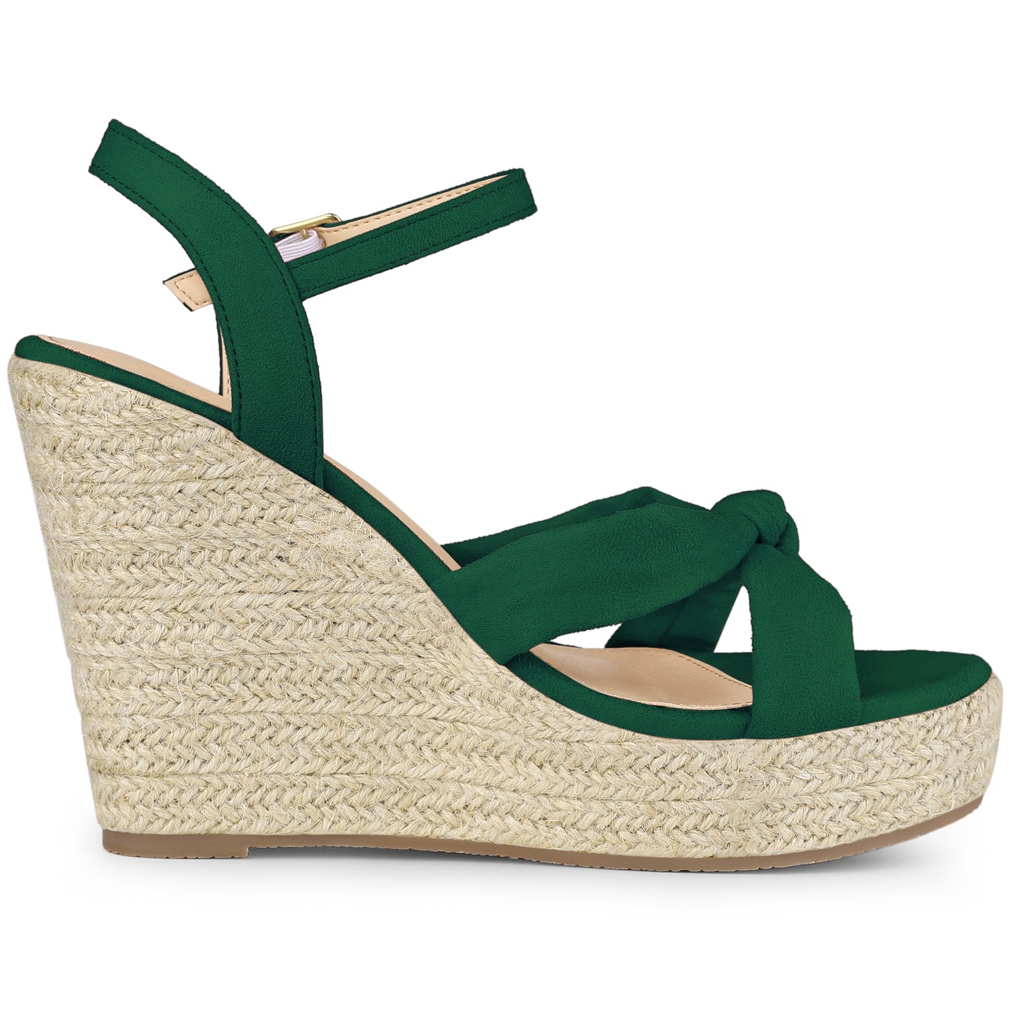 Sandalias de plataforma con tacón de cuña y alpargatas para mujer