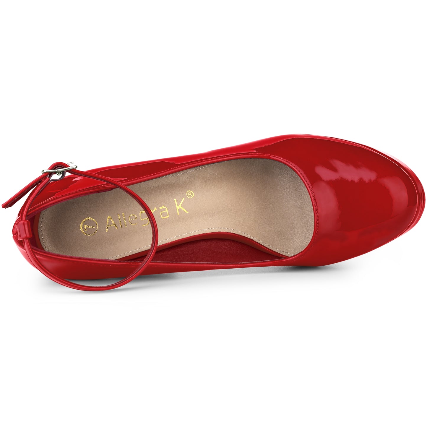 Zapatos Mary Jane de tacón grueso con plataforma y tira al tobillo para mujer