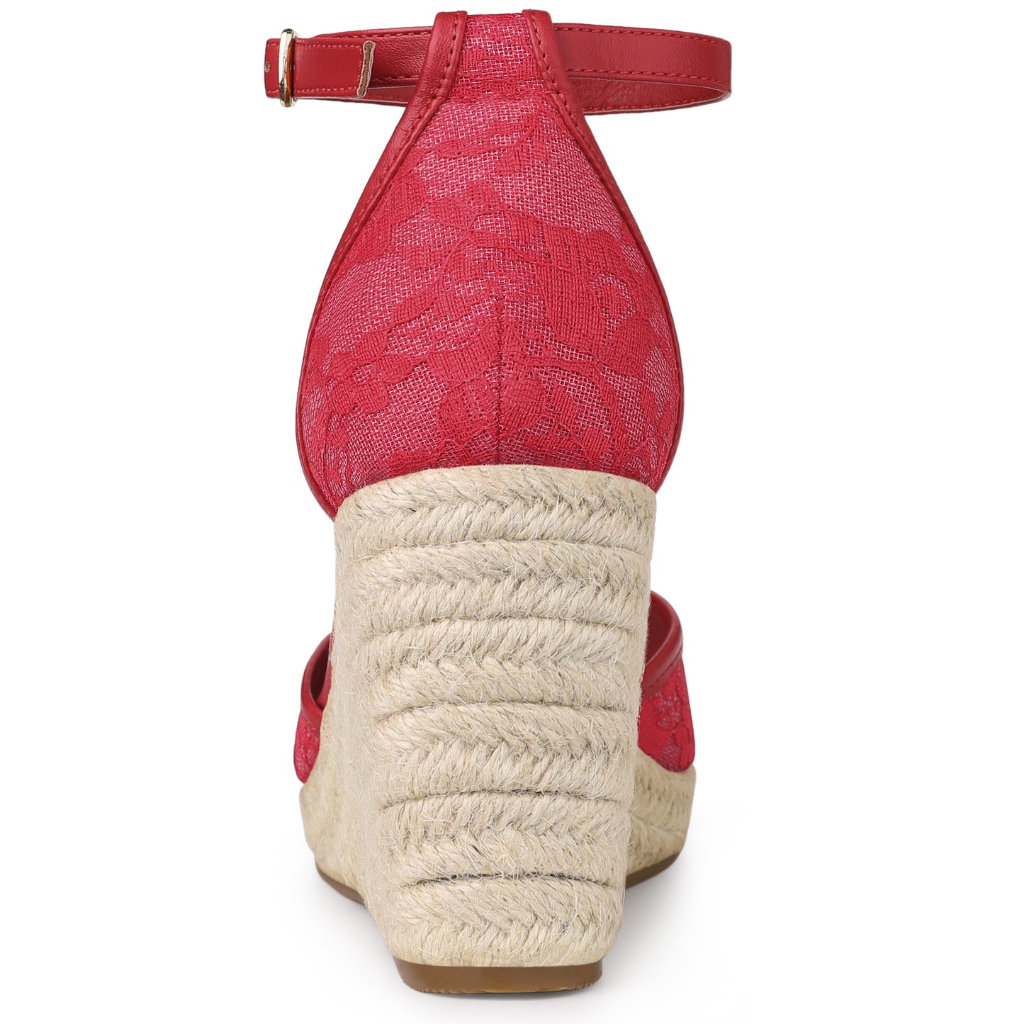 Women's Espadrille Platform Heels Lace Wedge Heel Sandals