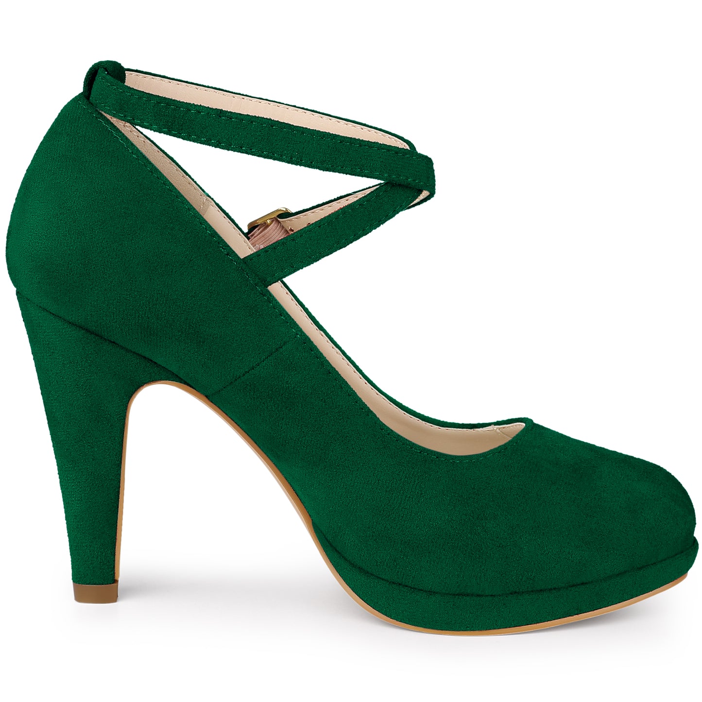 Zapatos Mary Jane con plataforma y tiras cruzadas para mujer