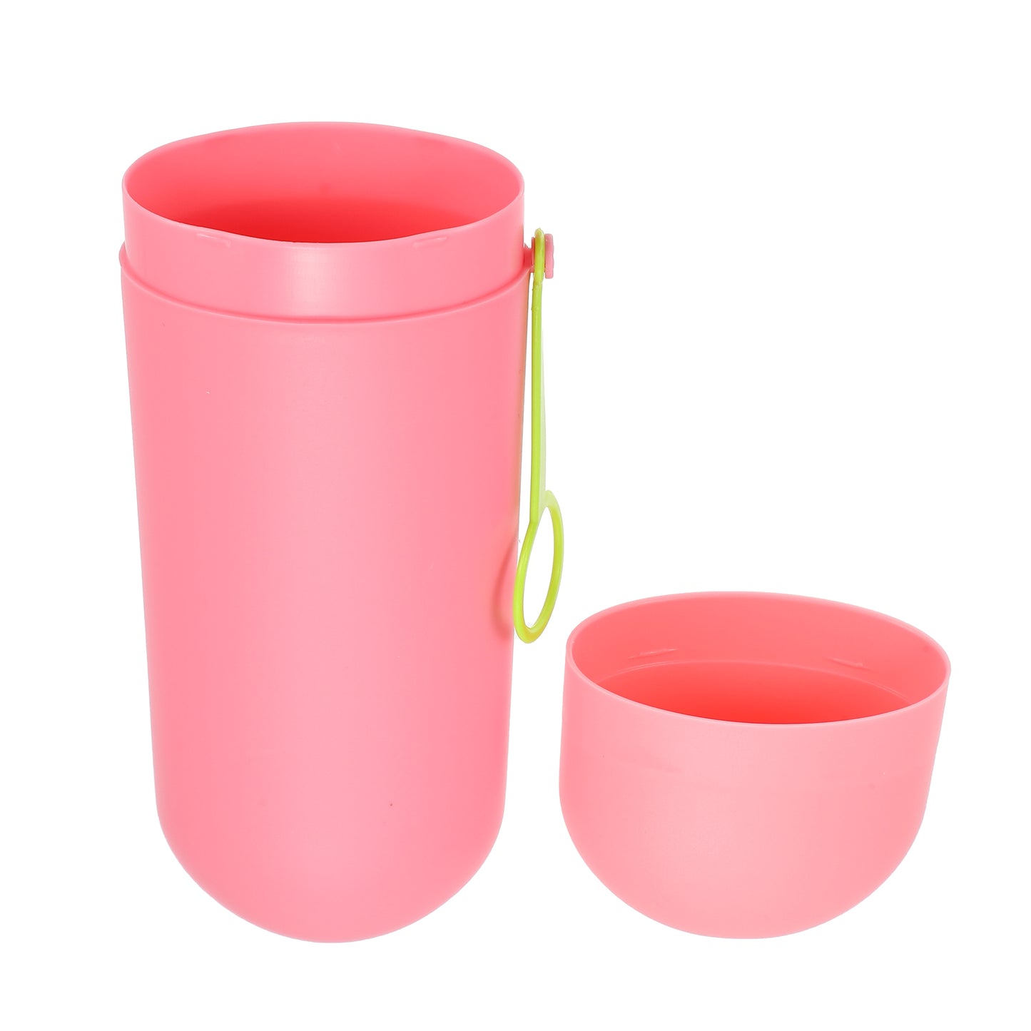 1 Pc Portable Plastic Traveling Toothbrush Holders Case, 7.87"x2.36"x1.38" Pink