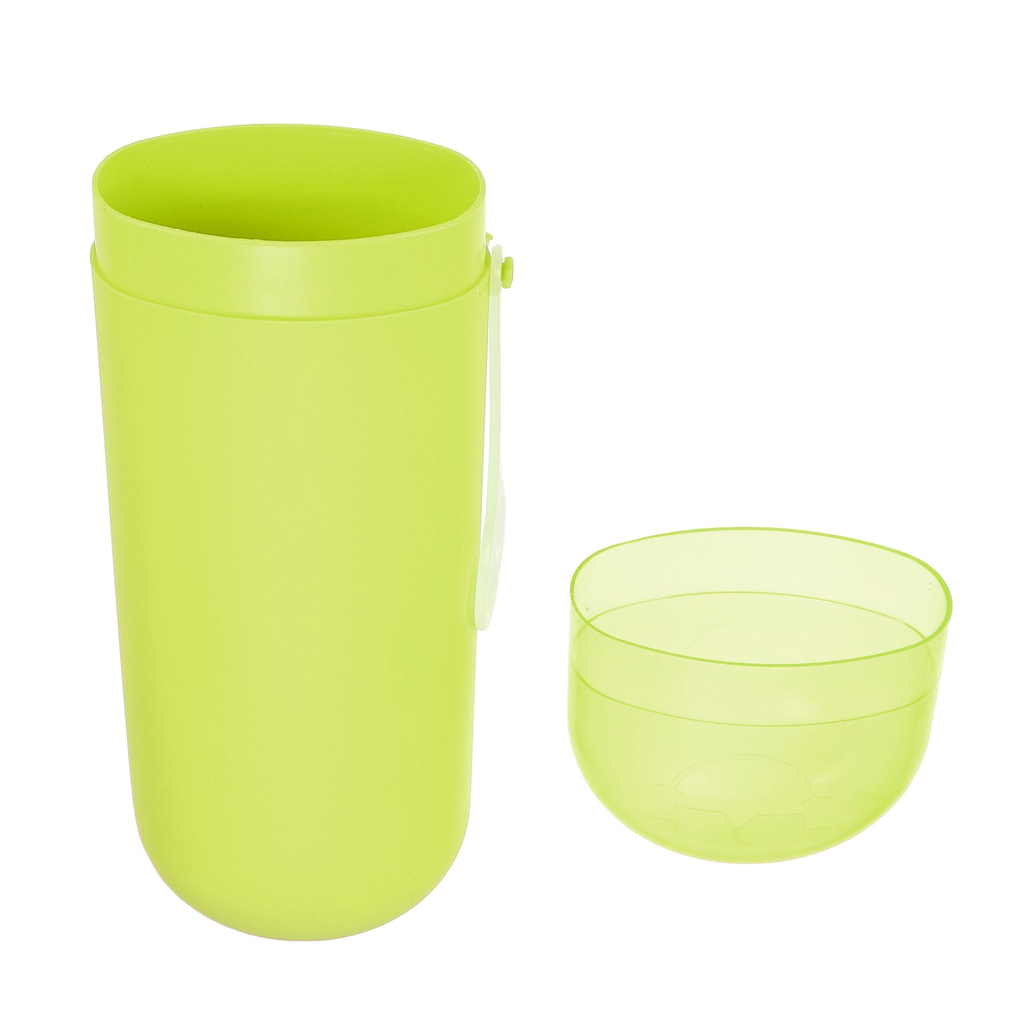 1 Pc Plastic Portable Toothbrush Case with Hook for Travel, 8.07"x2.36"x1.38" Yellow