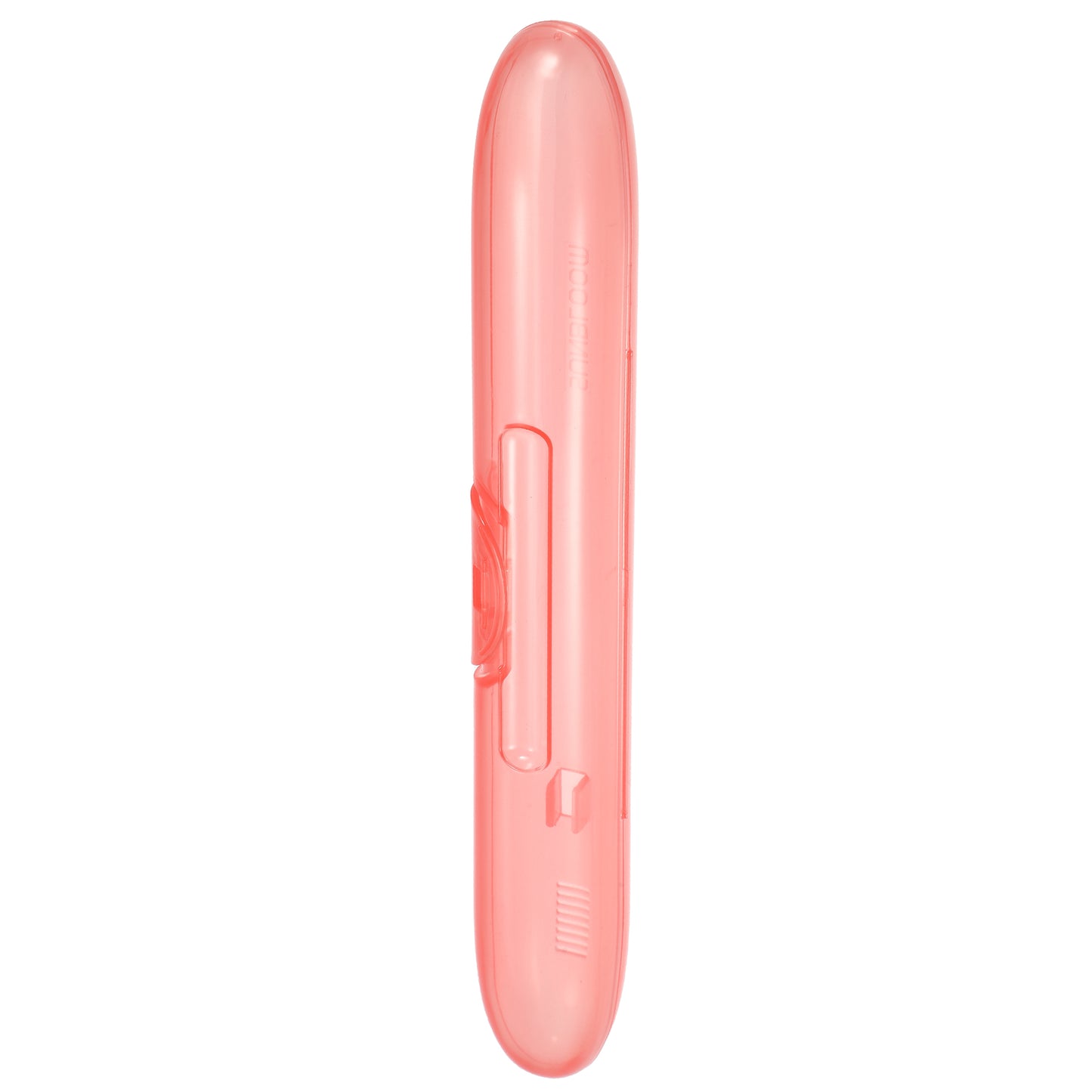 Estuche portátil para cepillos de dientes, de plástico, para viaje, 21,5 x 3 x 2,9 cm, color rojo