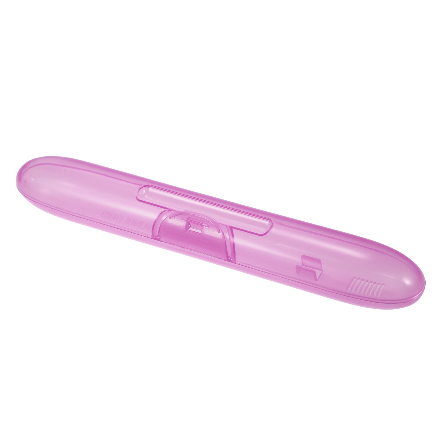 1 Pc Portable Toothbrush Cases Plastic Traveling Toothbrush Holder, 8.46"x1.18"x1.14" Purple