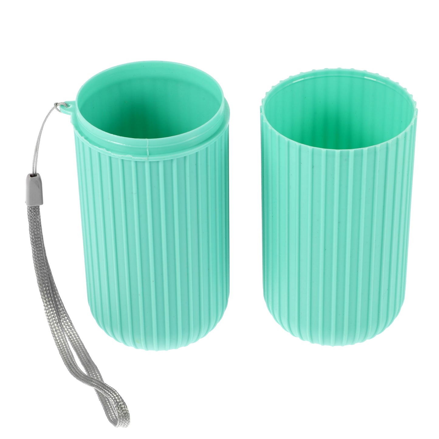 1 Pc Portable Toothbrush Traveling Cases 7.60"x2.44"x2.24" Green