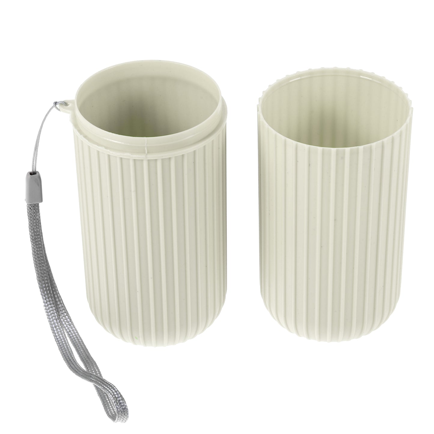 1 Pc Portable Toothbrush Traveling Cases 7.60"x2.44"x2.24" White