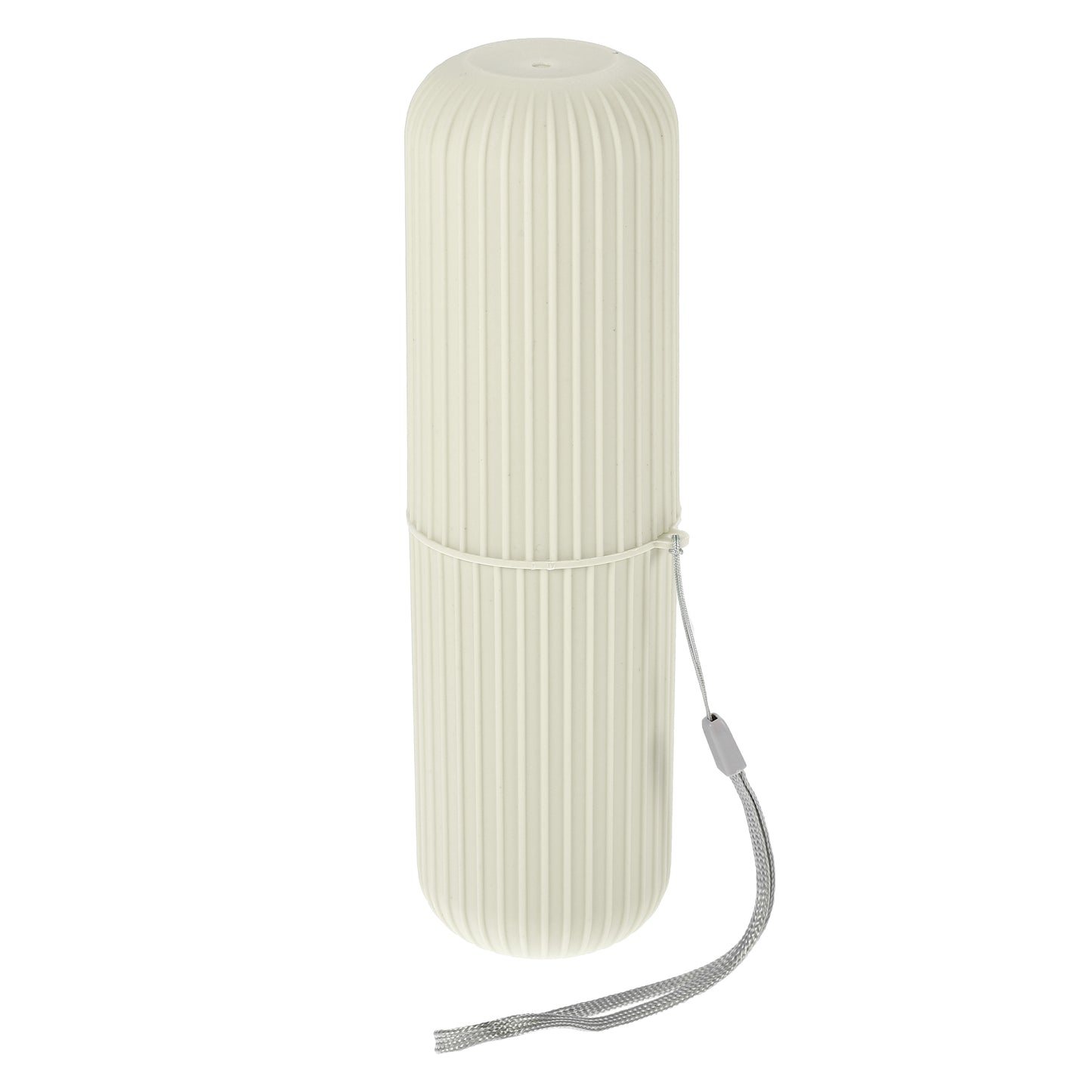 Estuche de viaje portátil para cepillos de dientes (19,3 x 6,2 x 5,7 cm), color blanco