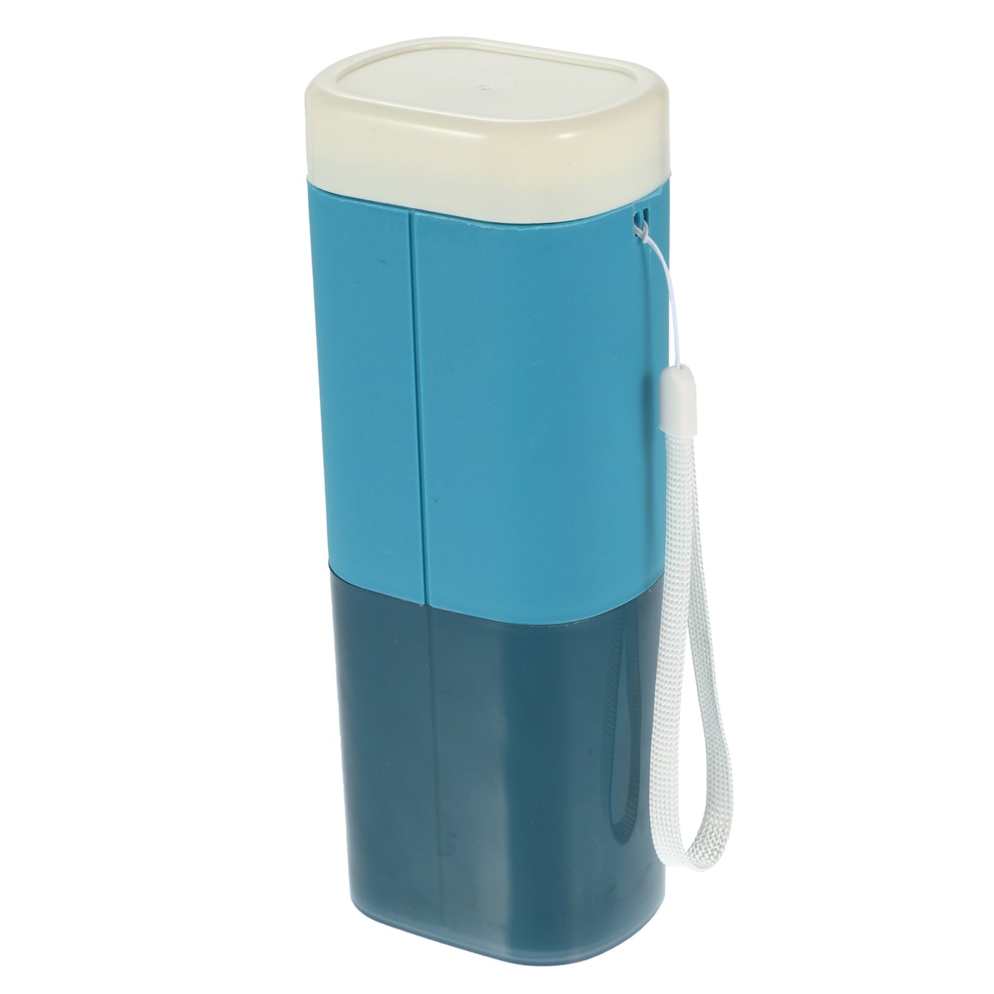 1 Pc Large Capacity Toothbrush Case with Cups for Travel Business 7.87"x3.07"x2.28" Blue