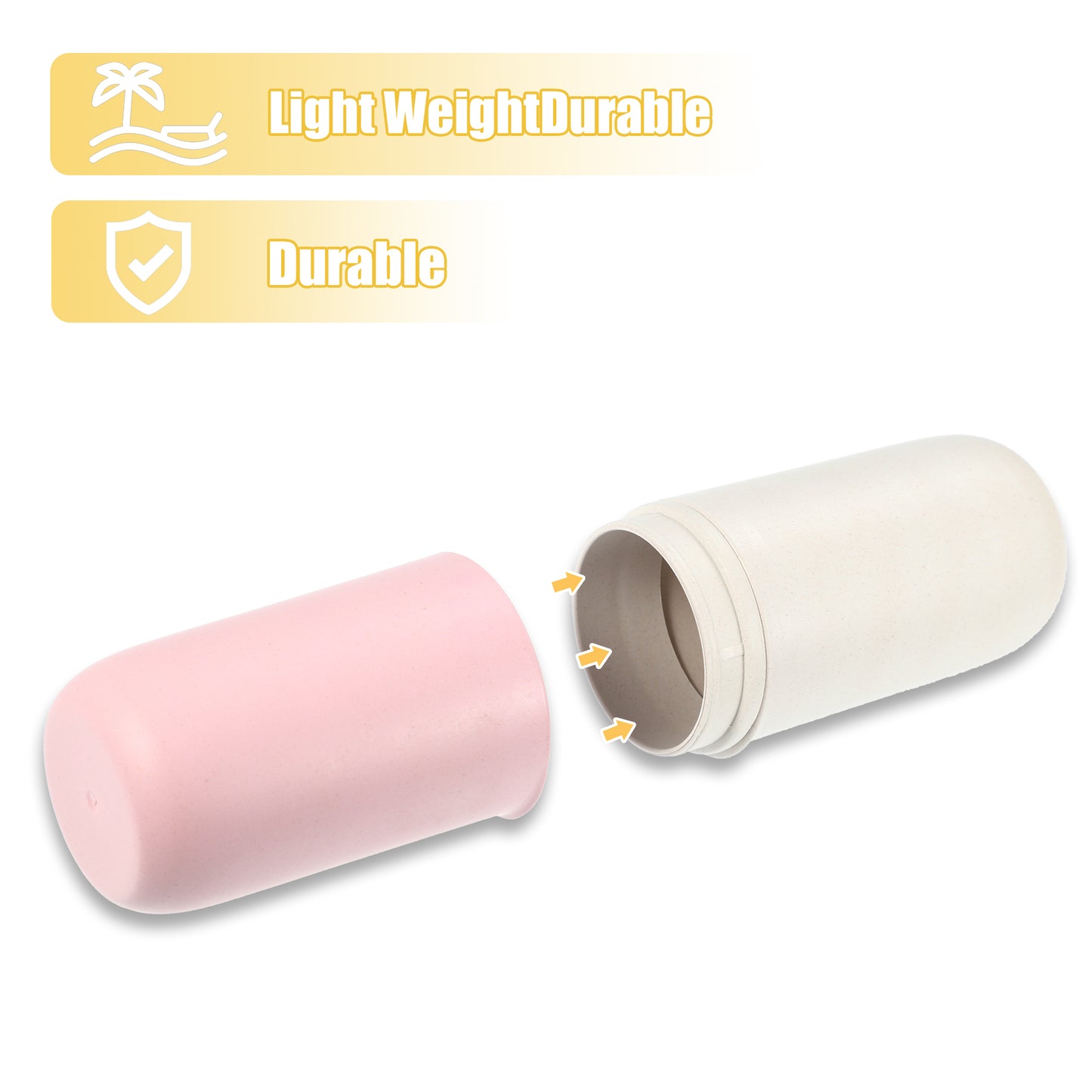 1 Pc Portable Traveling Toothbrush Holders Case, 7.87"x2.48"x2.36" Pink
