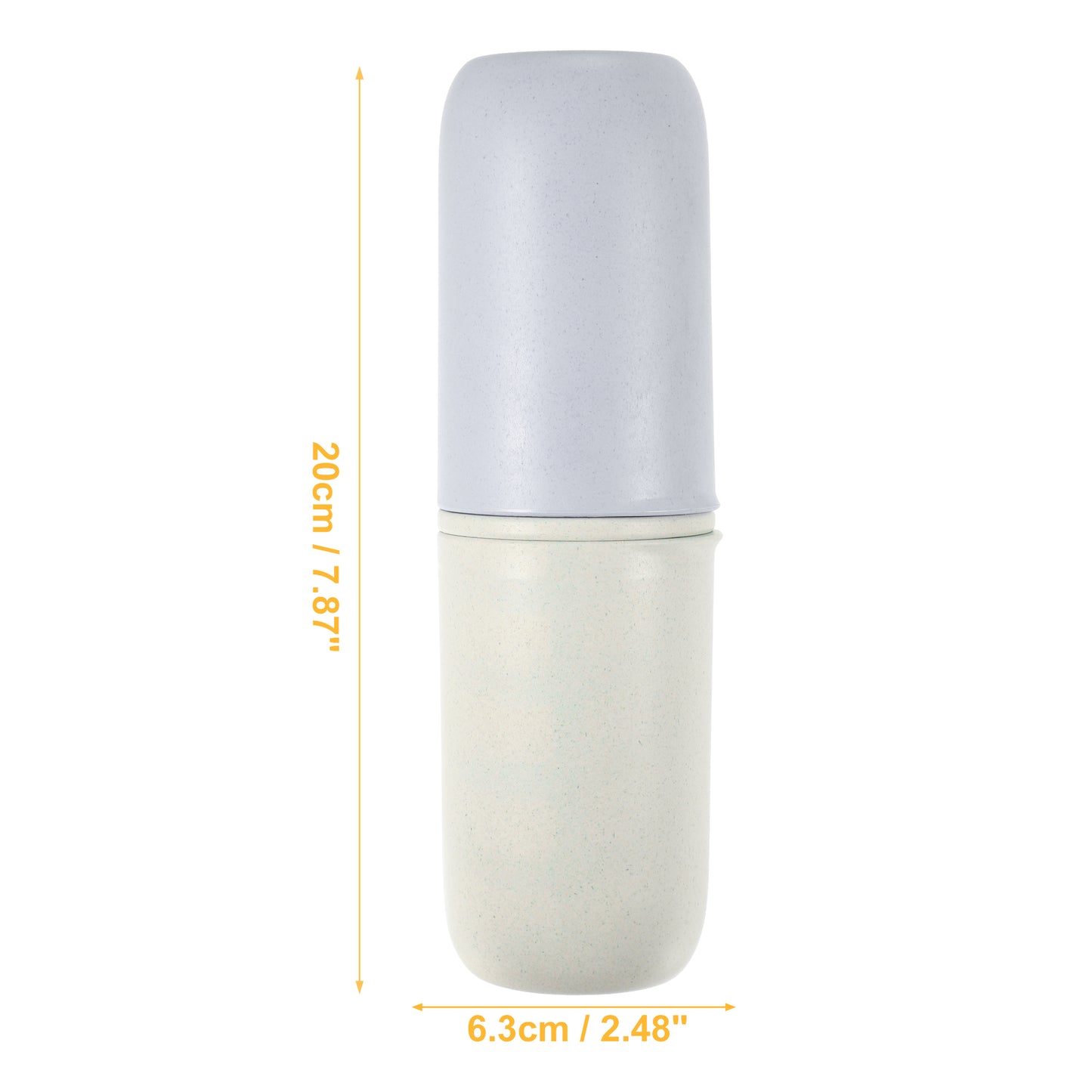1 Pc Portable Traveling Toothbrush Holders Case, 7.87"x2.48"x2.36" Blue