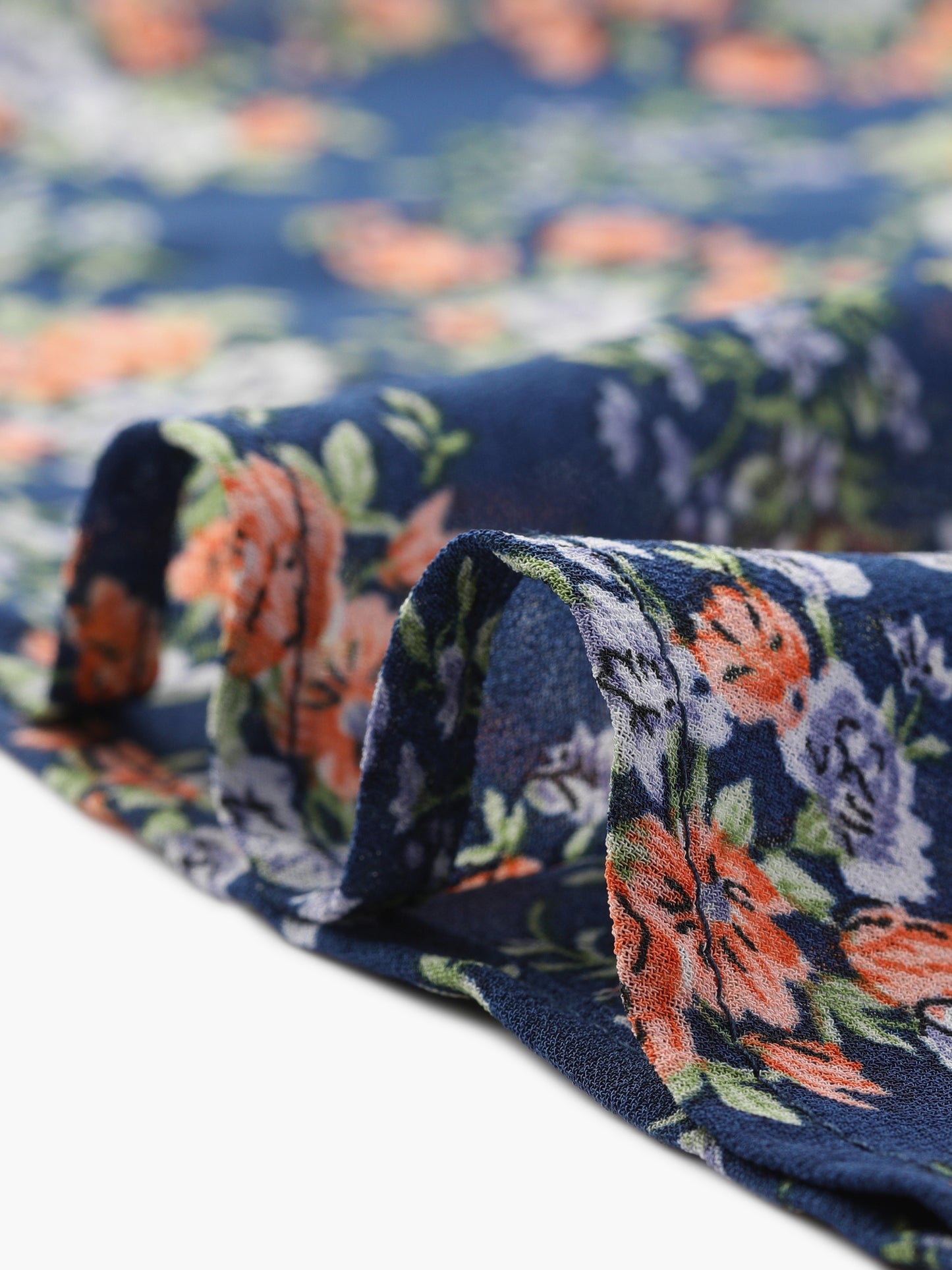 Women's Floral Ruffle Skirt Wrap Tiered Asymmetrical Chiffon Skirt