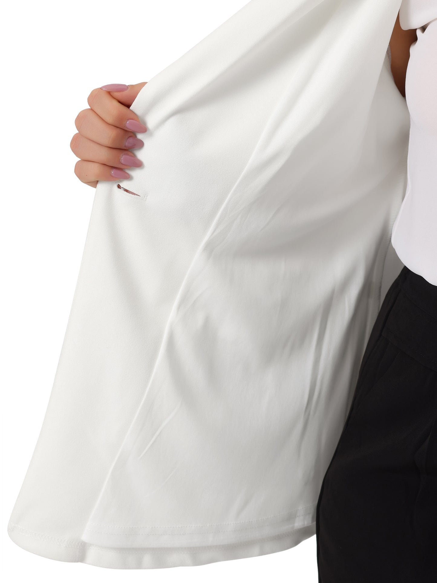 Women Plus Size Blazers Work Jackets Notch Lapel Lace Front Blazer Jackets