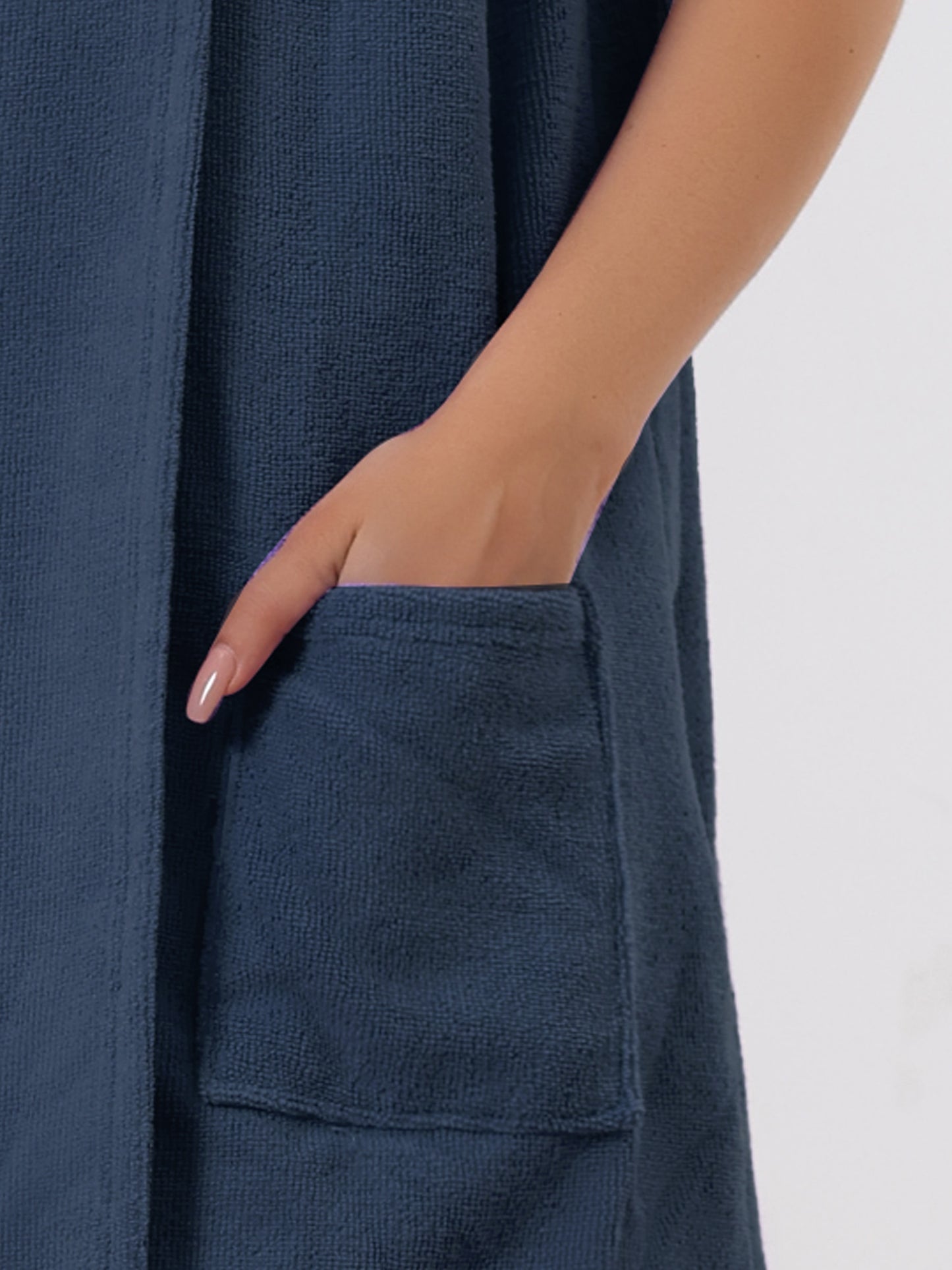 Bata de baño de felpa para mujer, con tirantes, ideal para gimnasio, ducha y baño.