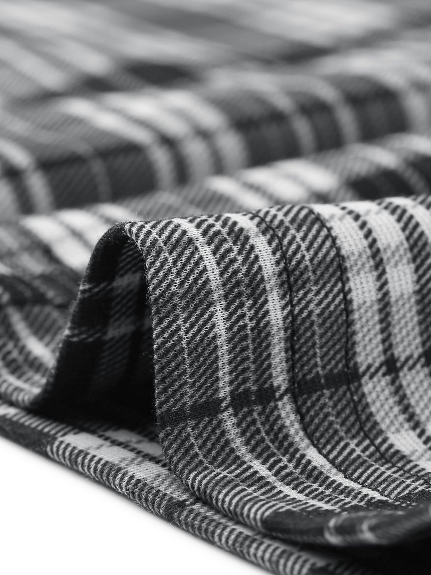 Women's Plaid Cropped Trousers Button Casual Tartan Check Work Pants