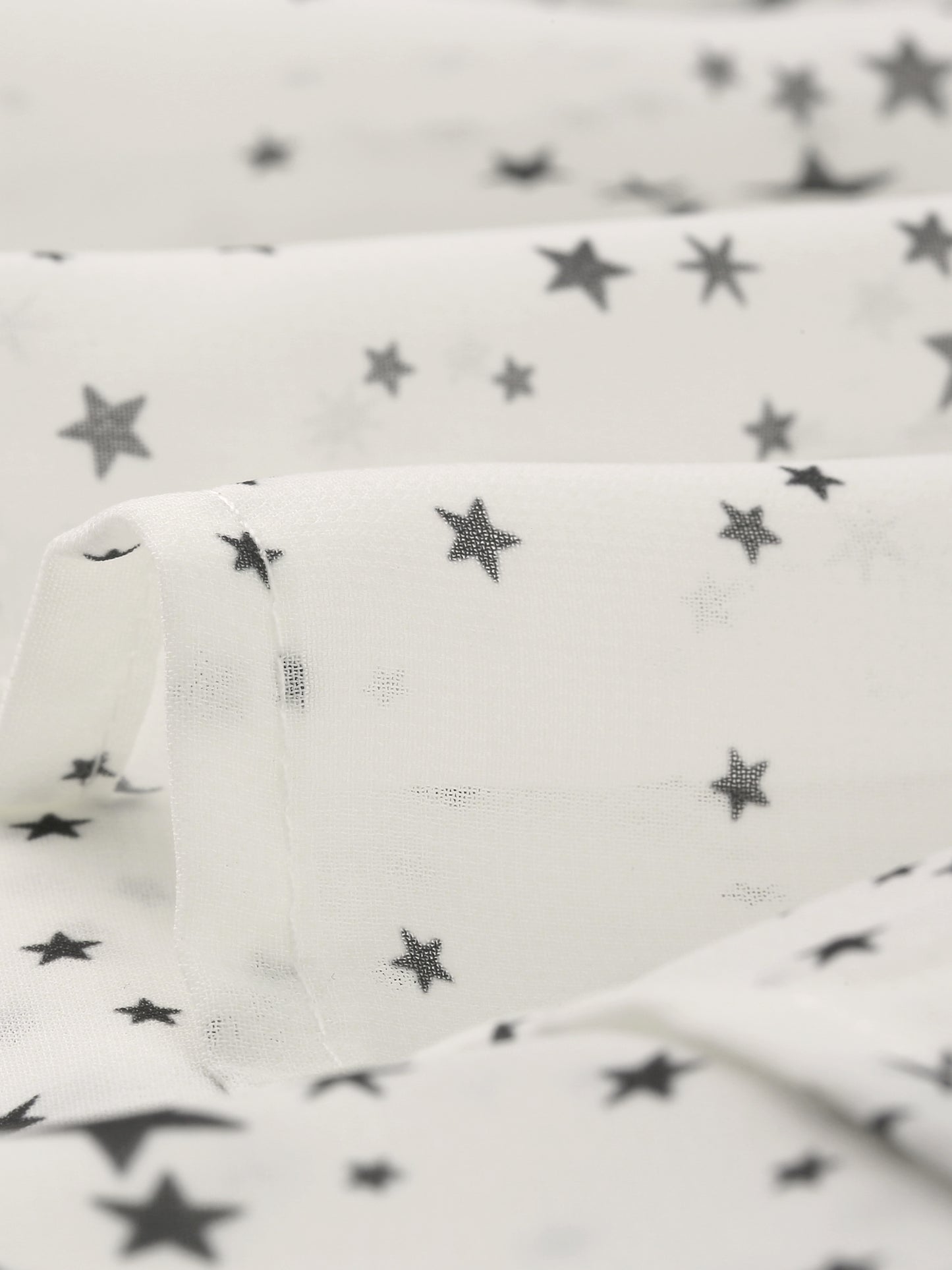 Falda midi holgada de gasa con volantes y estampado de verano para mujer