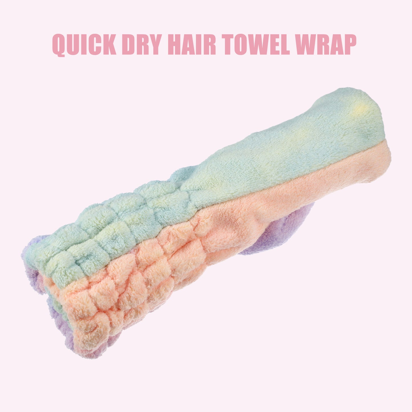Hair Drying Towel, Quick Drying Lightweight Towel Cap Assorted Color