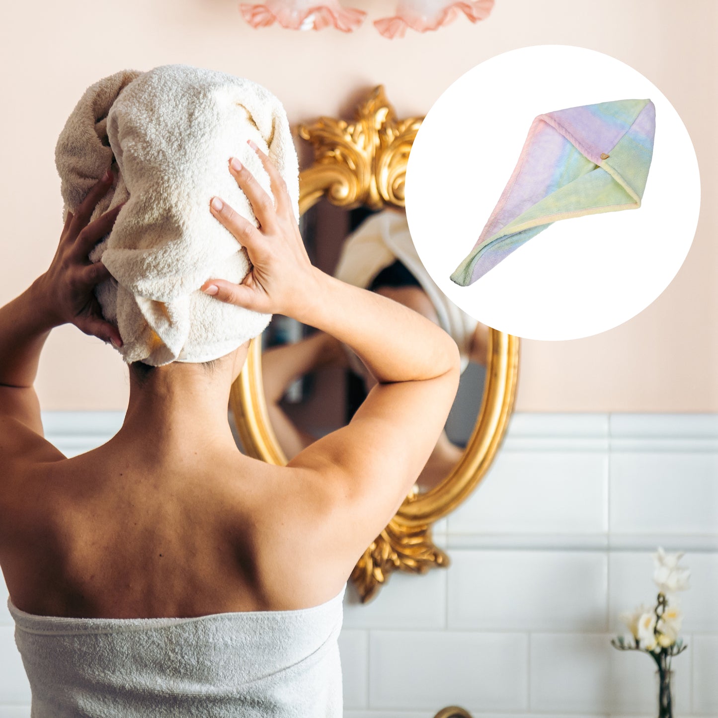 Hair Drying Towel, Quick Drying Lightweight Towel Cap Assorted Color