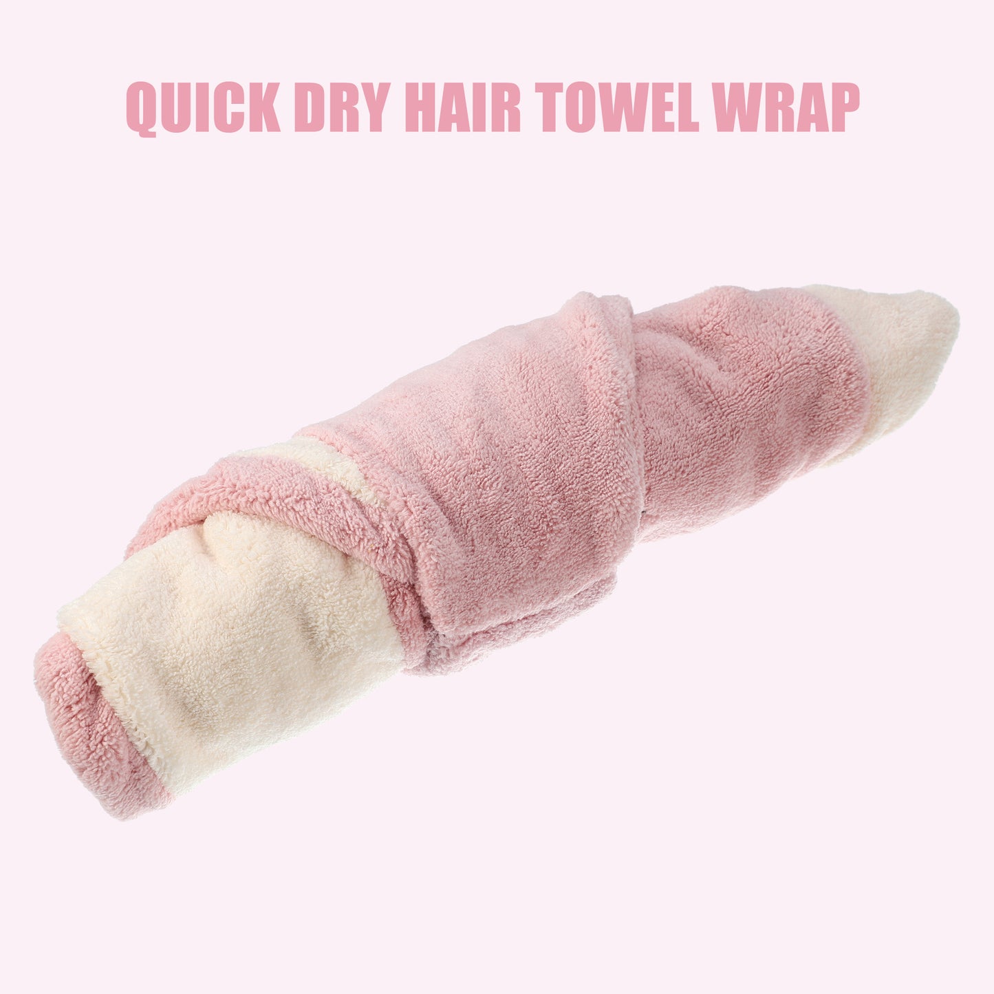 Shark Shaped Cute Hair Drying Towel Absorbent Dry Cap Towel Pink