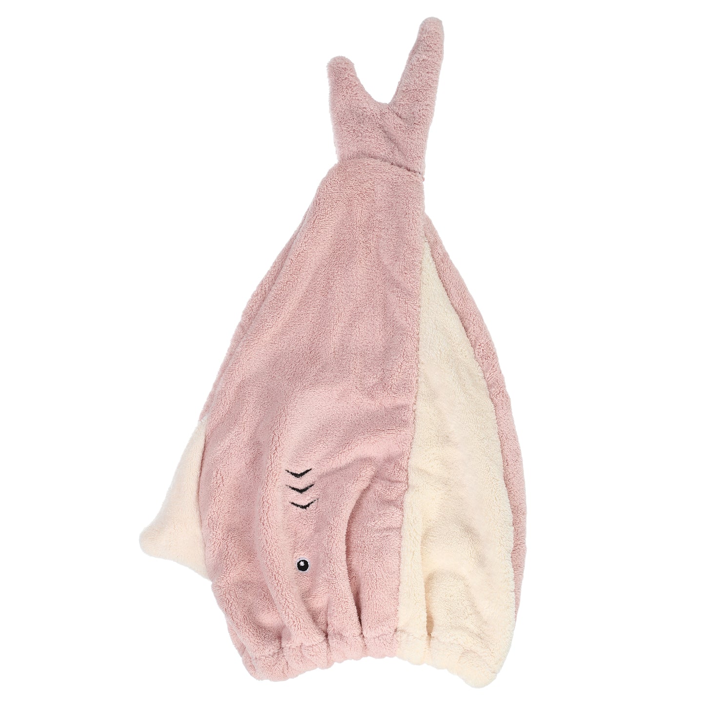 Shark Shaped Cute Hair Drying Towel Absorbent Dry Cap Towel Pink