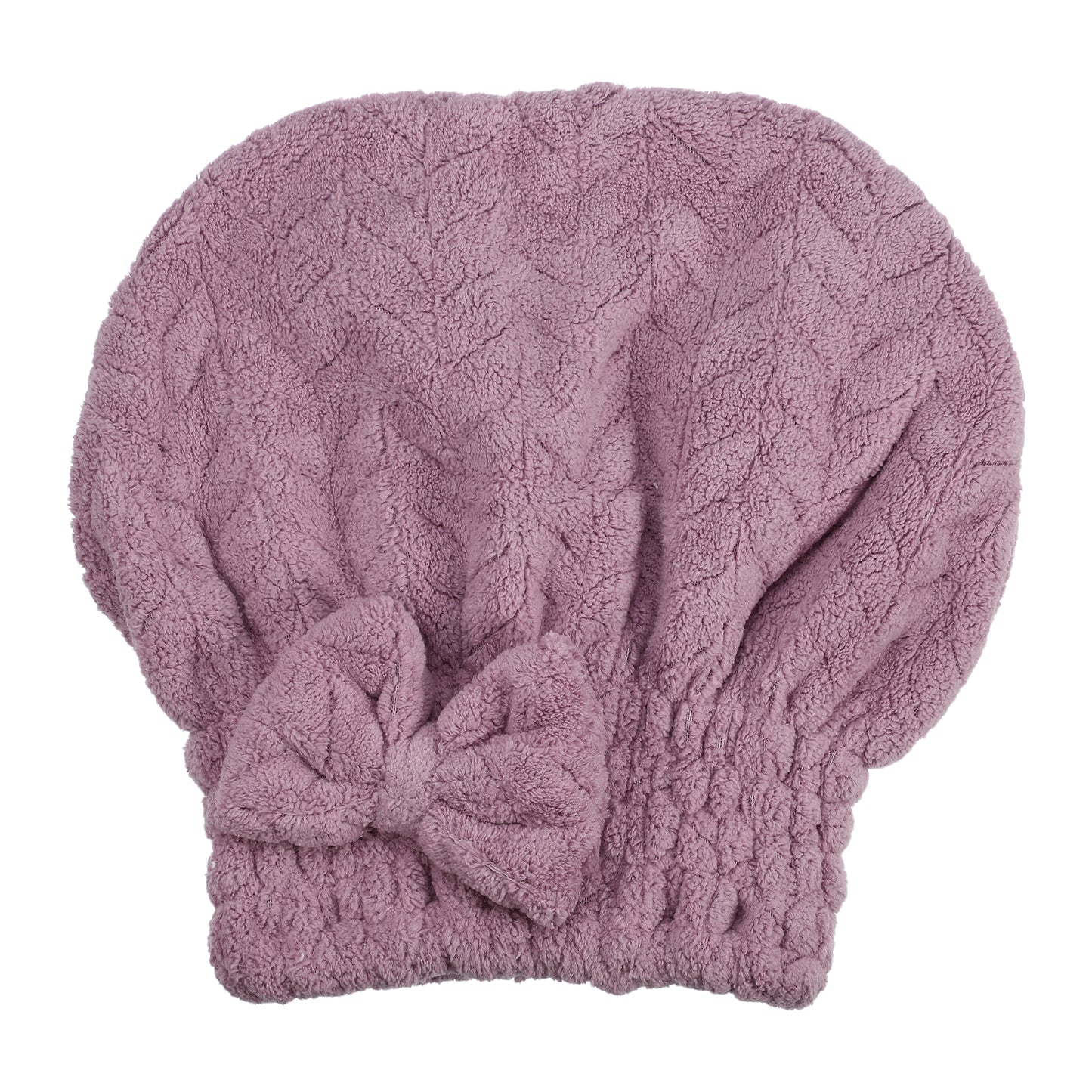 Diamond Shape Quick Drying Absorbent Hair Towel Dry Cap Purple