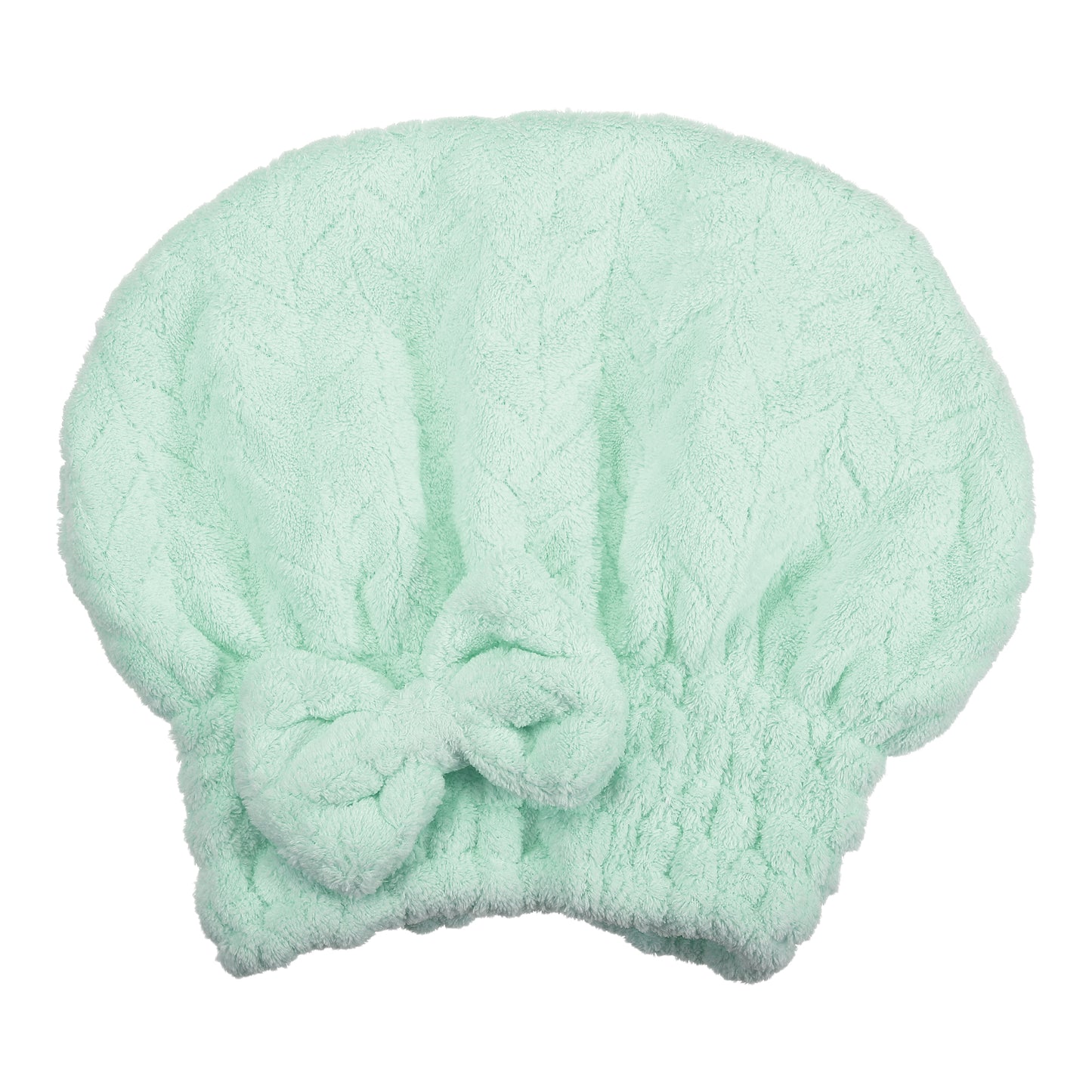 Diamond Shape Quick Drying Absorbent Hair Towel Dry Cap Green