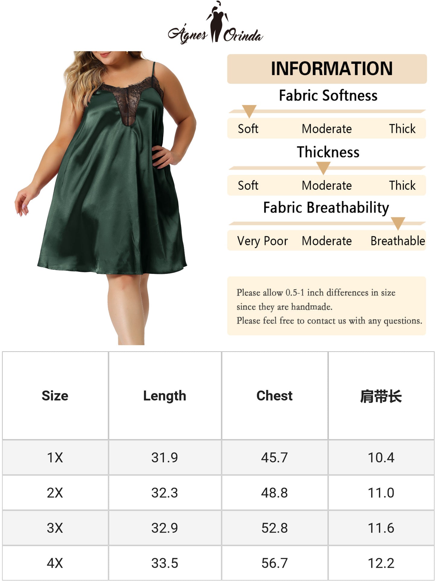 Women Plus Size Nightgown Lace Nightgowns Spaghetti Lounge Sleep Dress