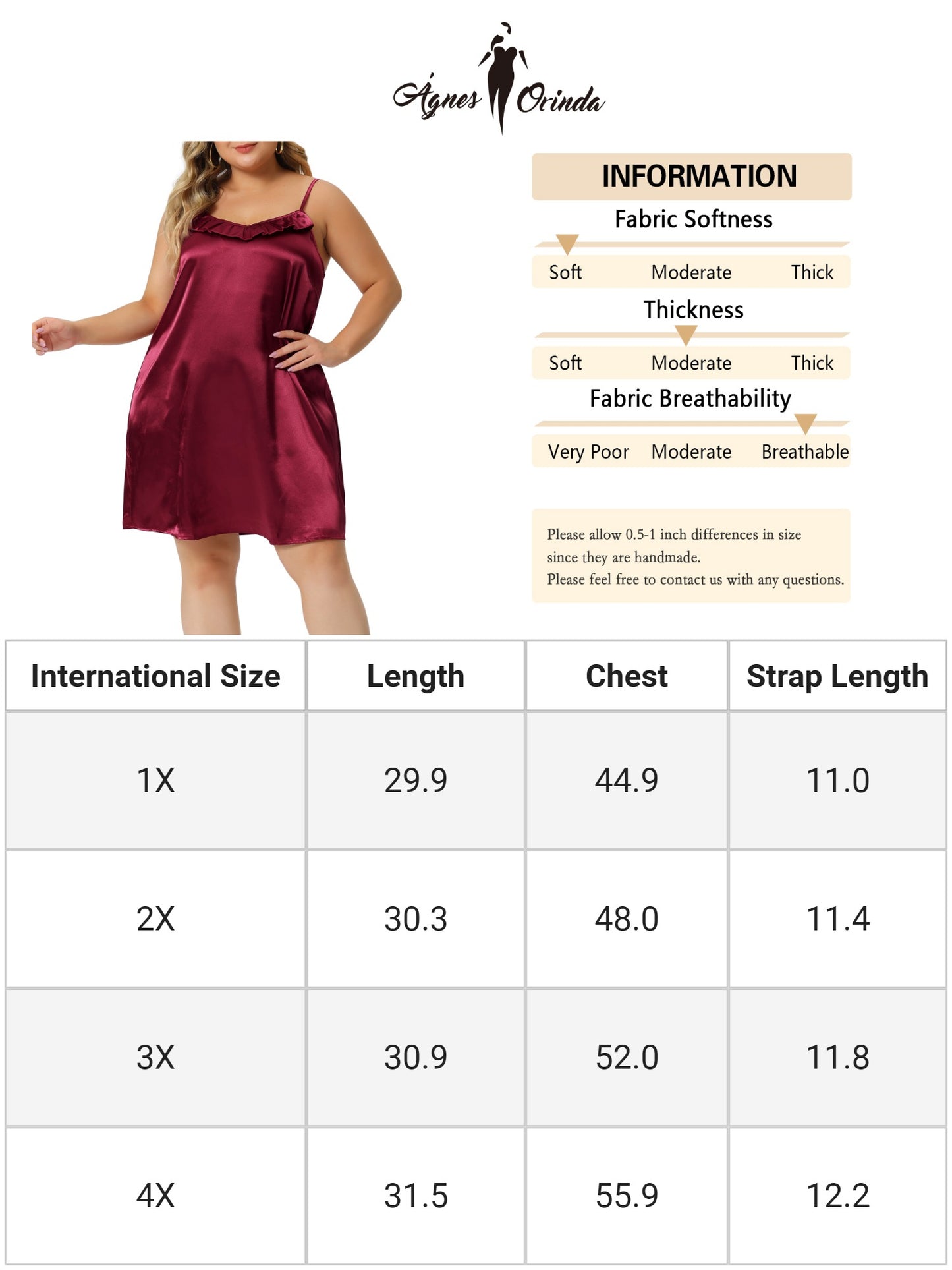 Women Plus Size Nightgown Ruffle Nightgowns Spaghetti Lounge Sleep Dress