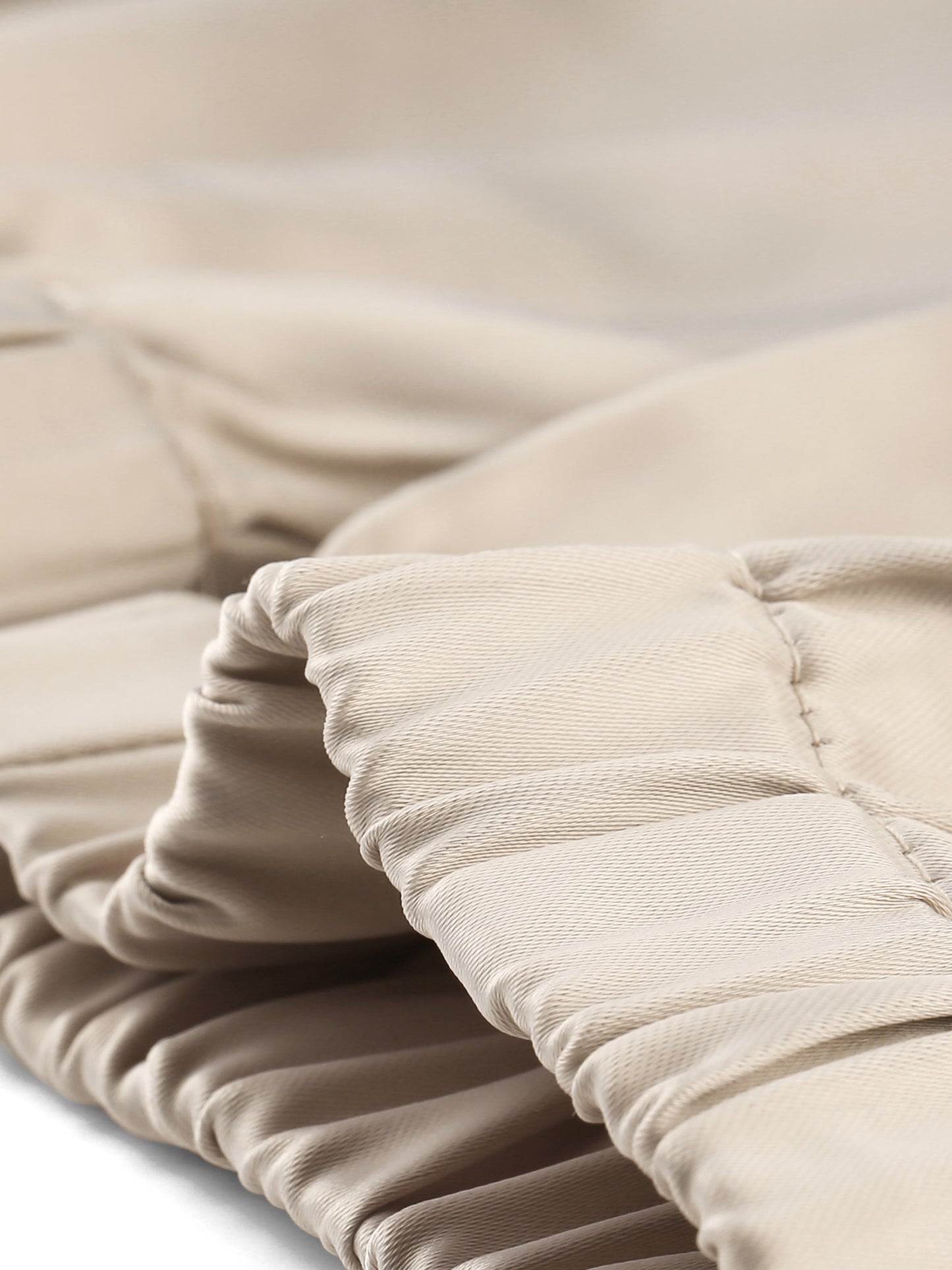 Women's Drawstring Elastic Waist Athleisure Pants Casual Ankle Length Satin Joggers with Pocket