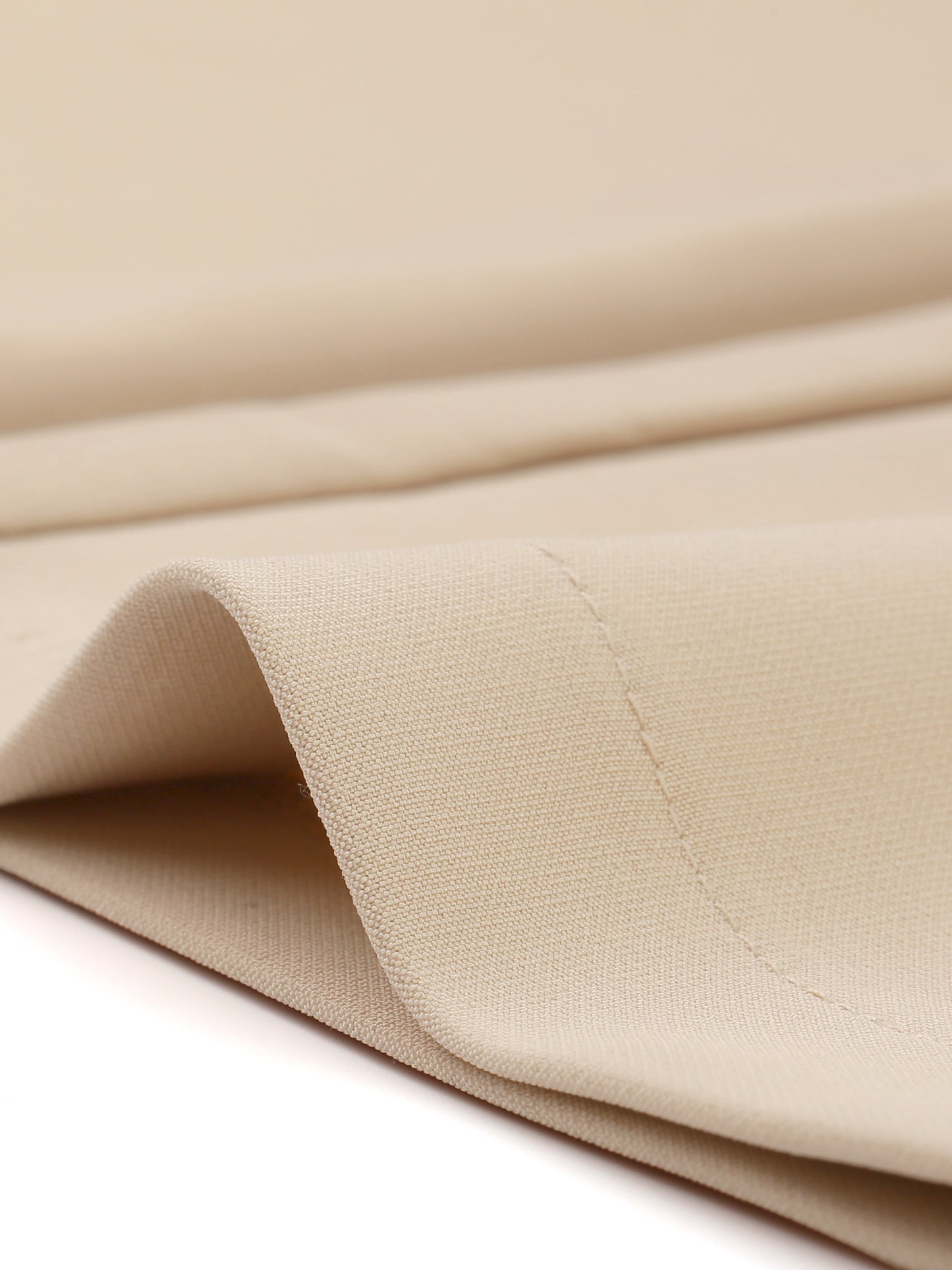 Women's Elegant Business Pants Elastic Waist Button Decor Straight Leg Work Trousers