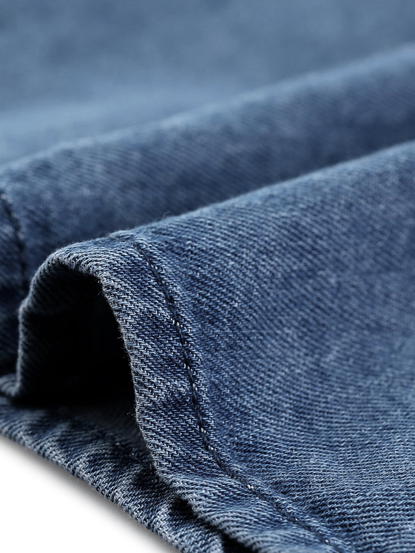 Women's Plus Size Button Down Denim Shirts Casual Long Sleeve Jean Top