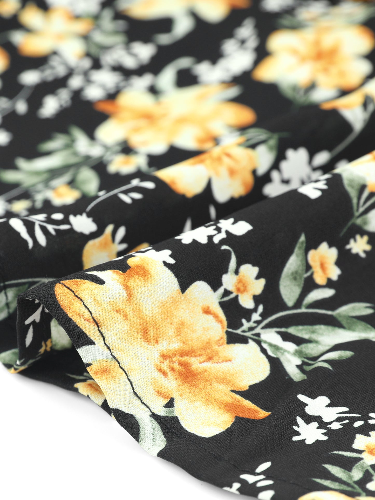 Women's Floral Midi Skirt Peasant Elastic Waist A-Line Ditsy Printed Skirts