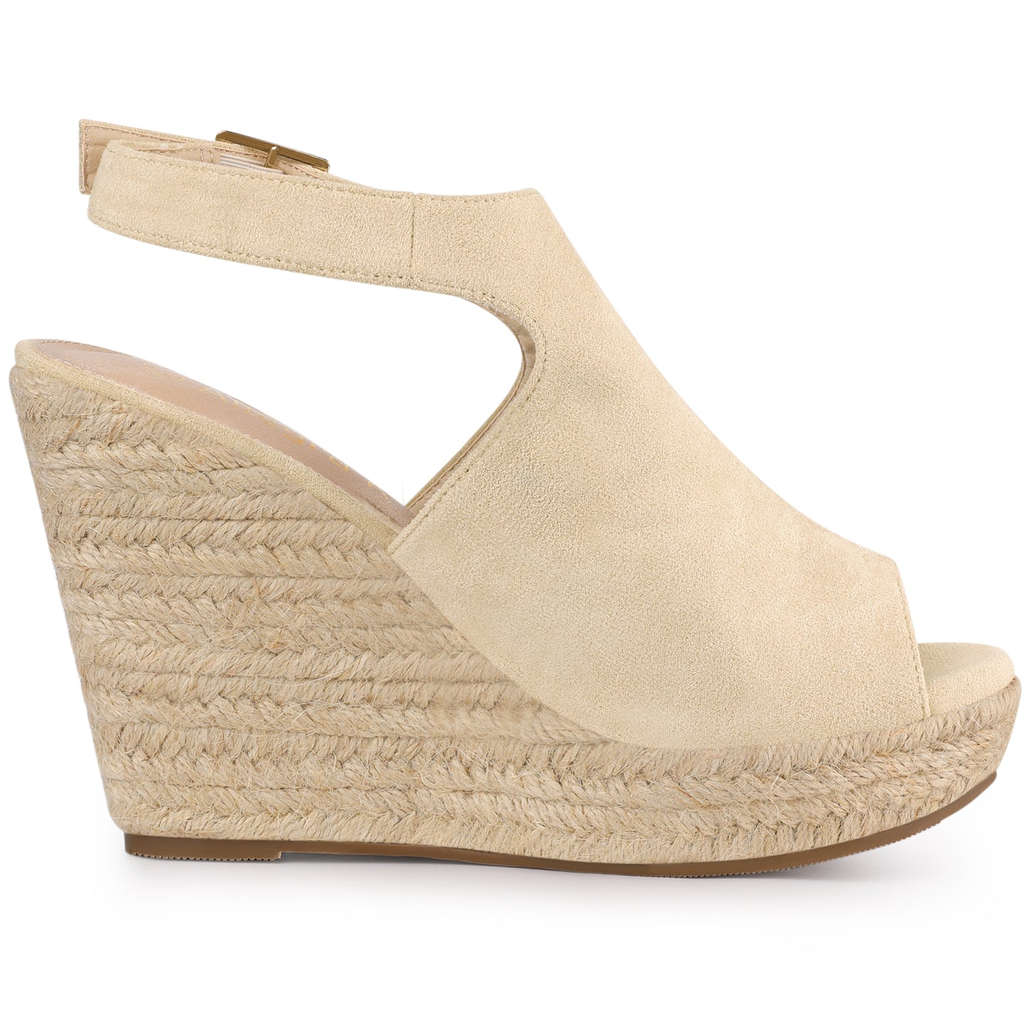 Women's Peep Toe Slingback Platform Espadrilles Wedge Heels Sandals