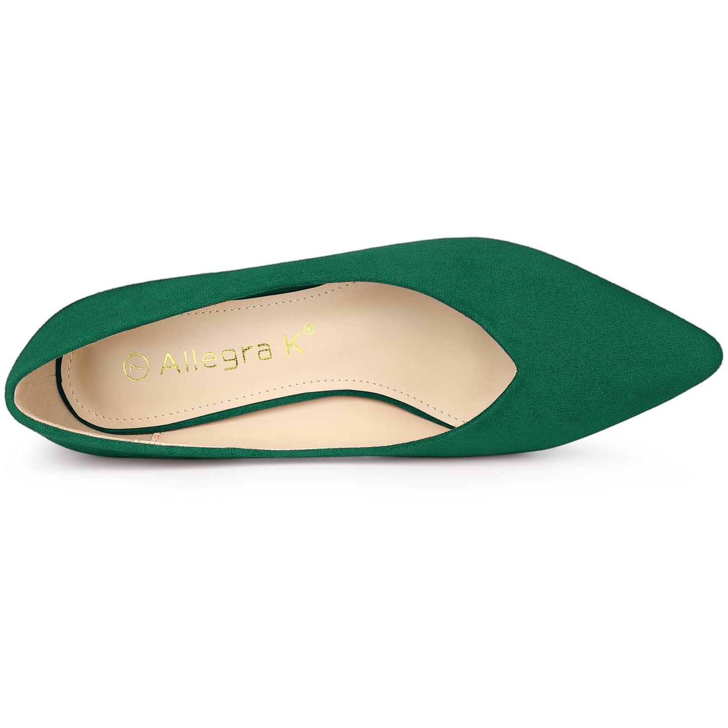 Zapatos de tacón bajo con punta puntiaguda y tacón grueso para mujer