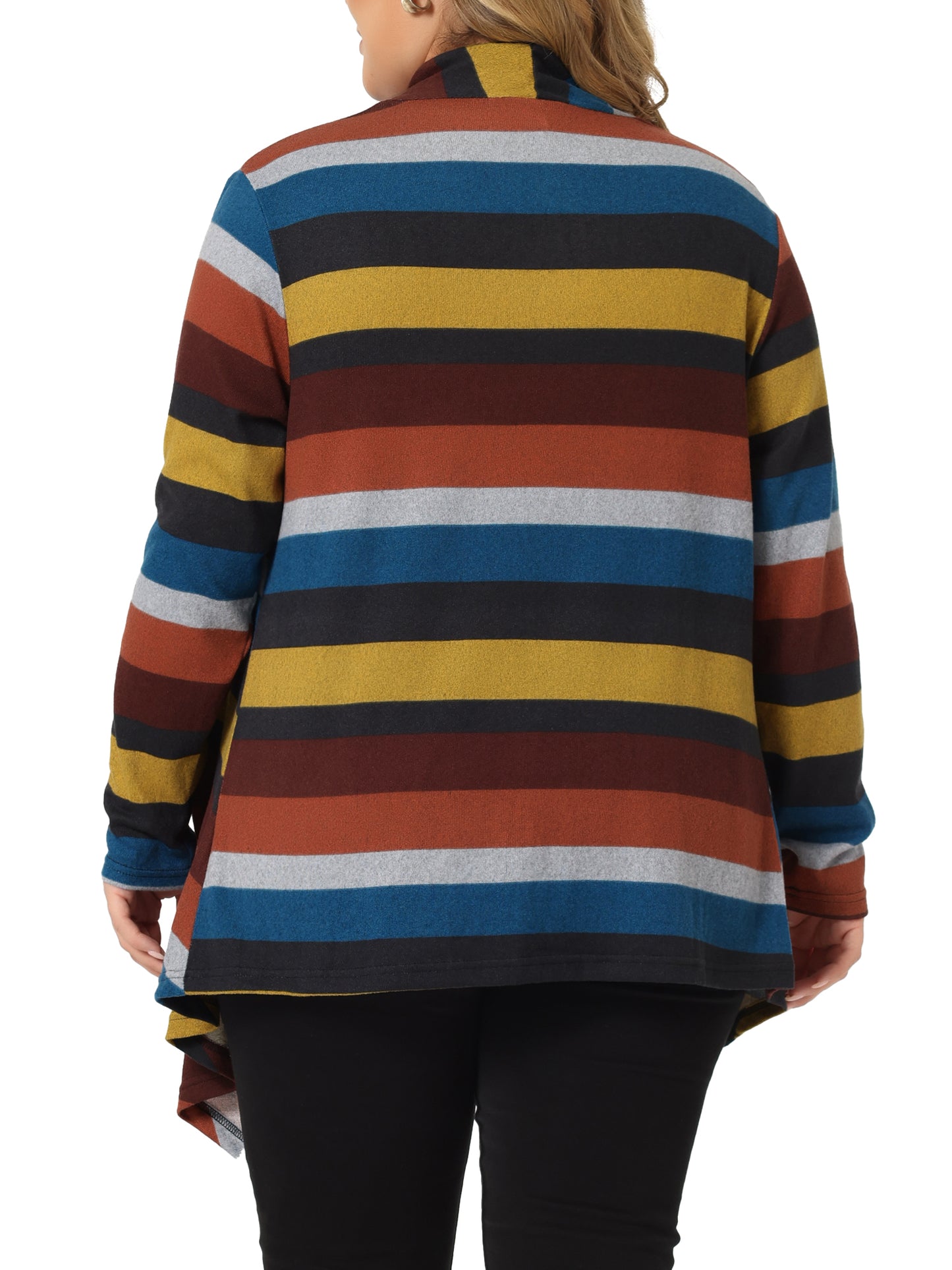 Women Plus Size Cardigan Long Sleeve Lightweight Fall Open Front Knitwear