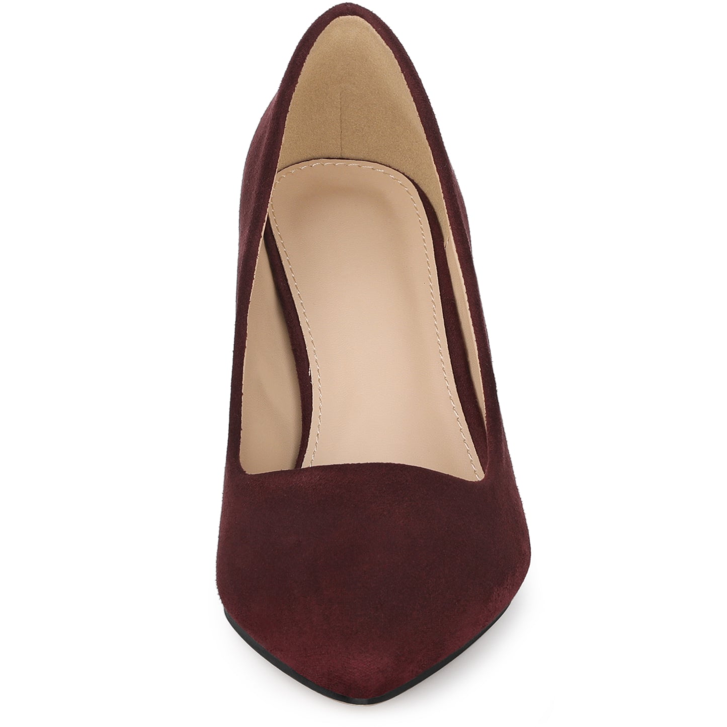 Zapatos de vestir para mujer con punta puntiaguda, sin cordones, estampado a cuadros, punta cerrada y tacón grueso