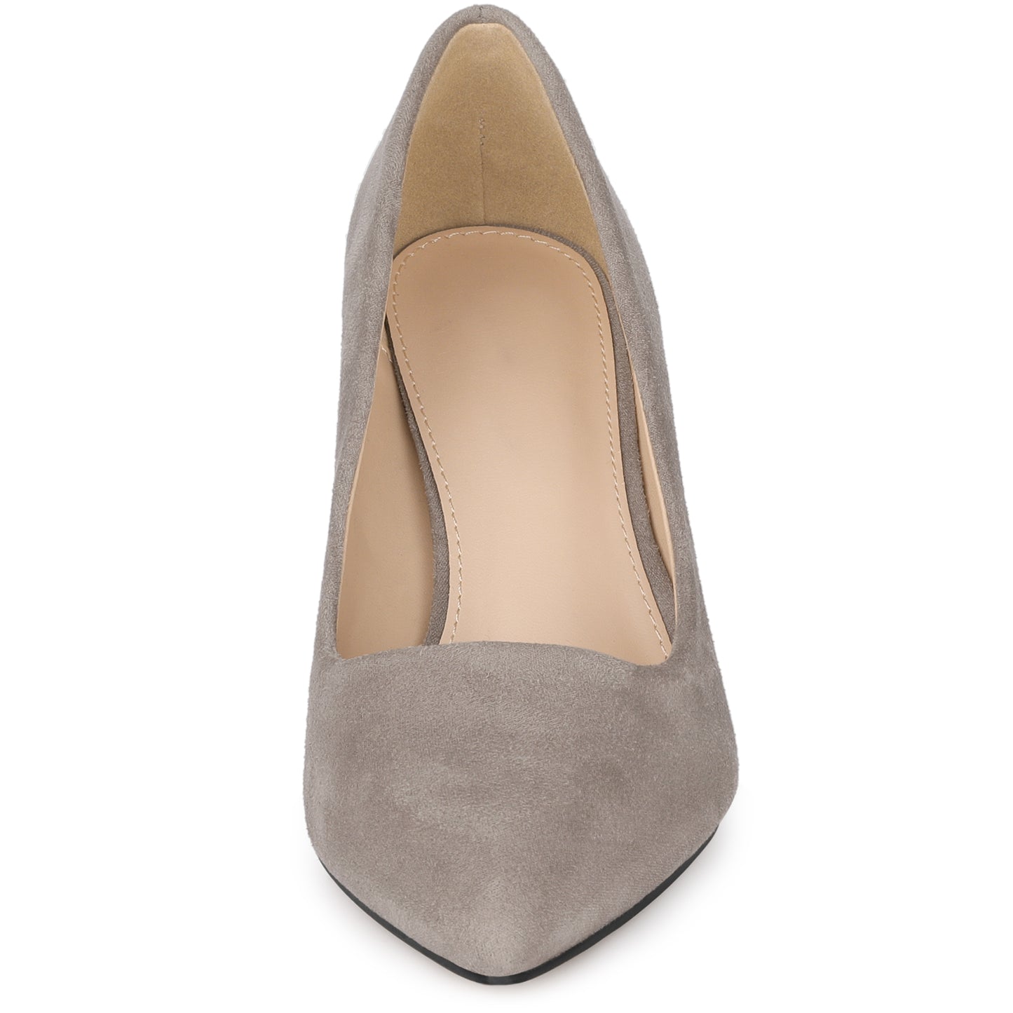Zapatos de vestir para mujer con punta puntiaguda, sin cordones, estampado a cuadros, punta cerrada y tacón grueso