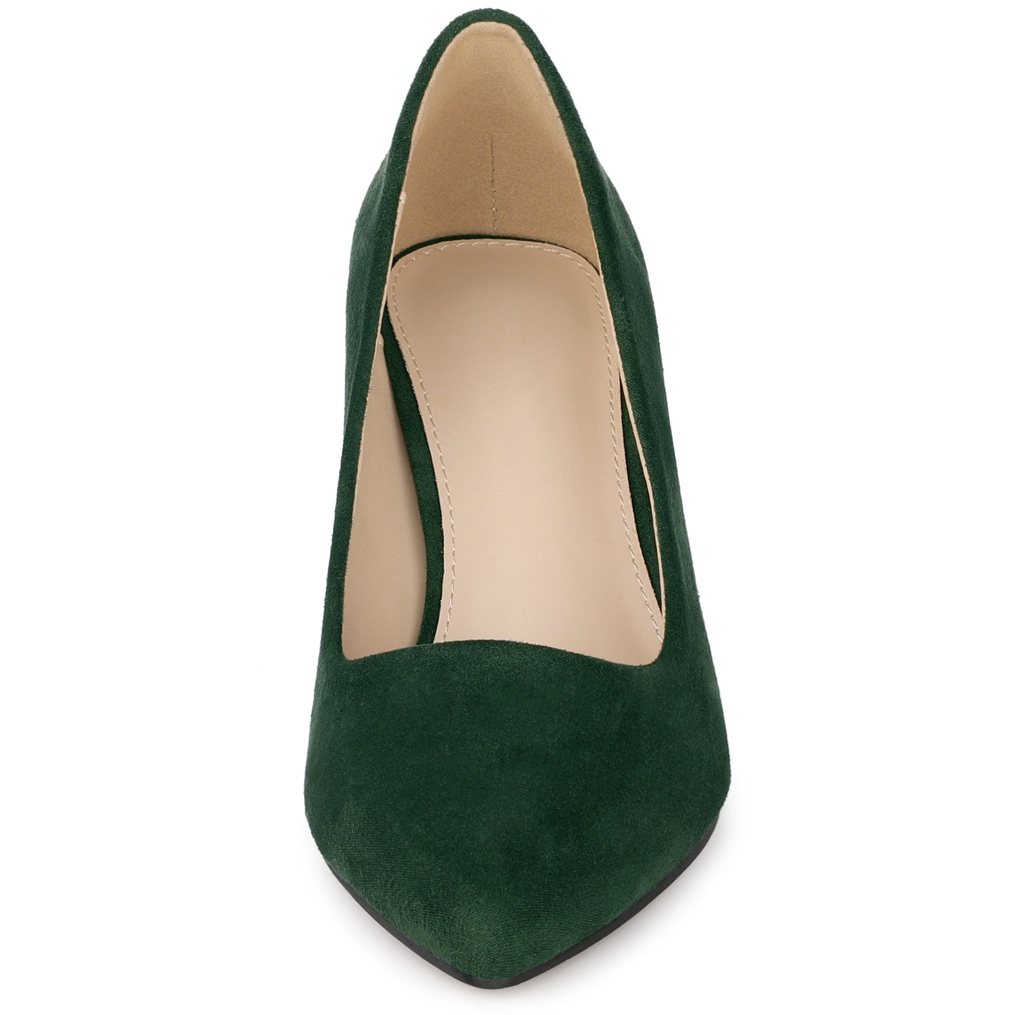 Zapatos de vestir para mujer con punta puntiaguda, sin cordones, estampado a cuadros, punta cerrada y tacón grueso