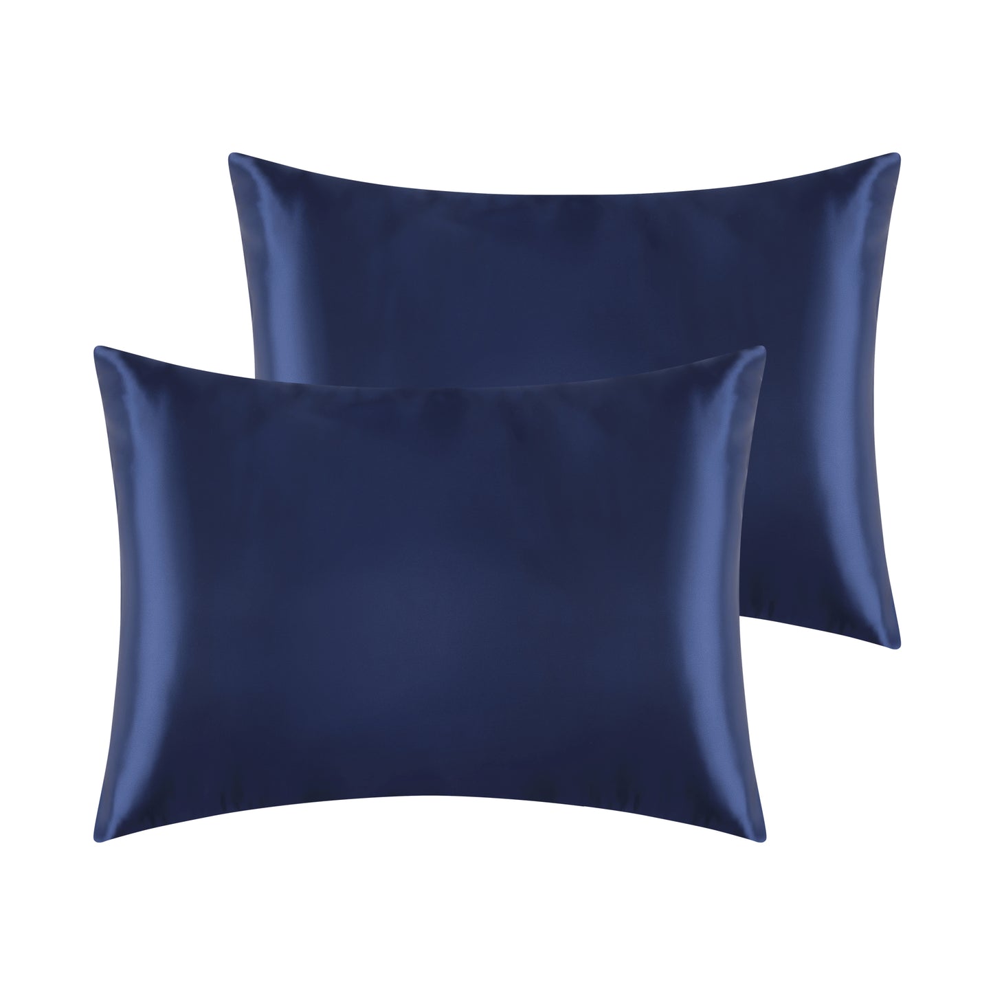 Satin Pillowcase for Hair and Skin Breathable and Soft Set of 2 with Envelope Closure