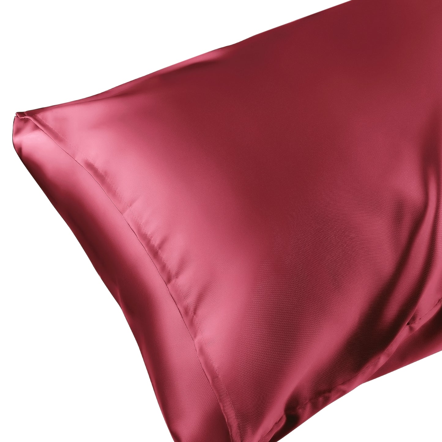 Satin Pillowcase for Hair and Skin Breathable and Soft Set of 2 with Envelope Closure
