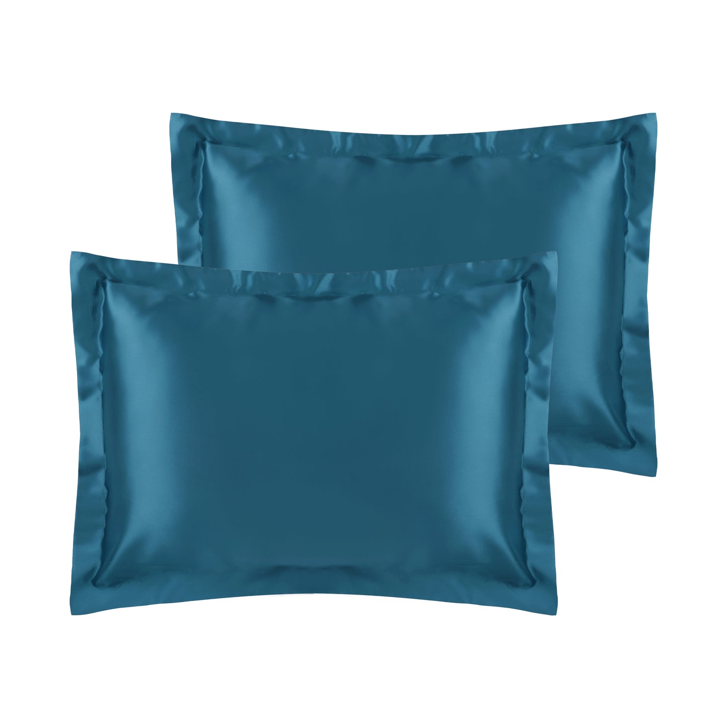 Satin Pillowcase for Hair and Skin Soft and Smooth Set of 2 with Envelope Closure