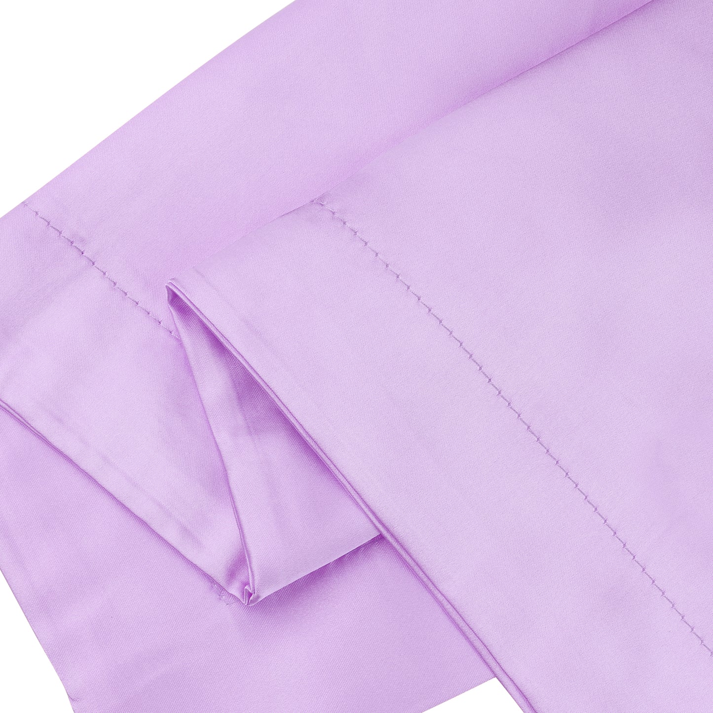 Satin Pillowcase for Hair and Skin Soft and Smooth Set of 2 with Envelope Closure